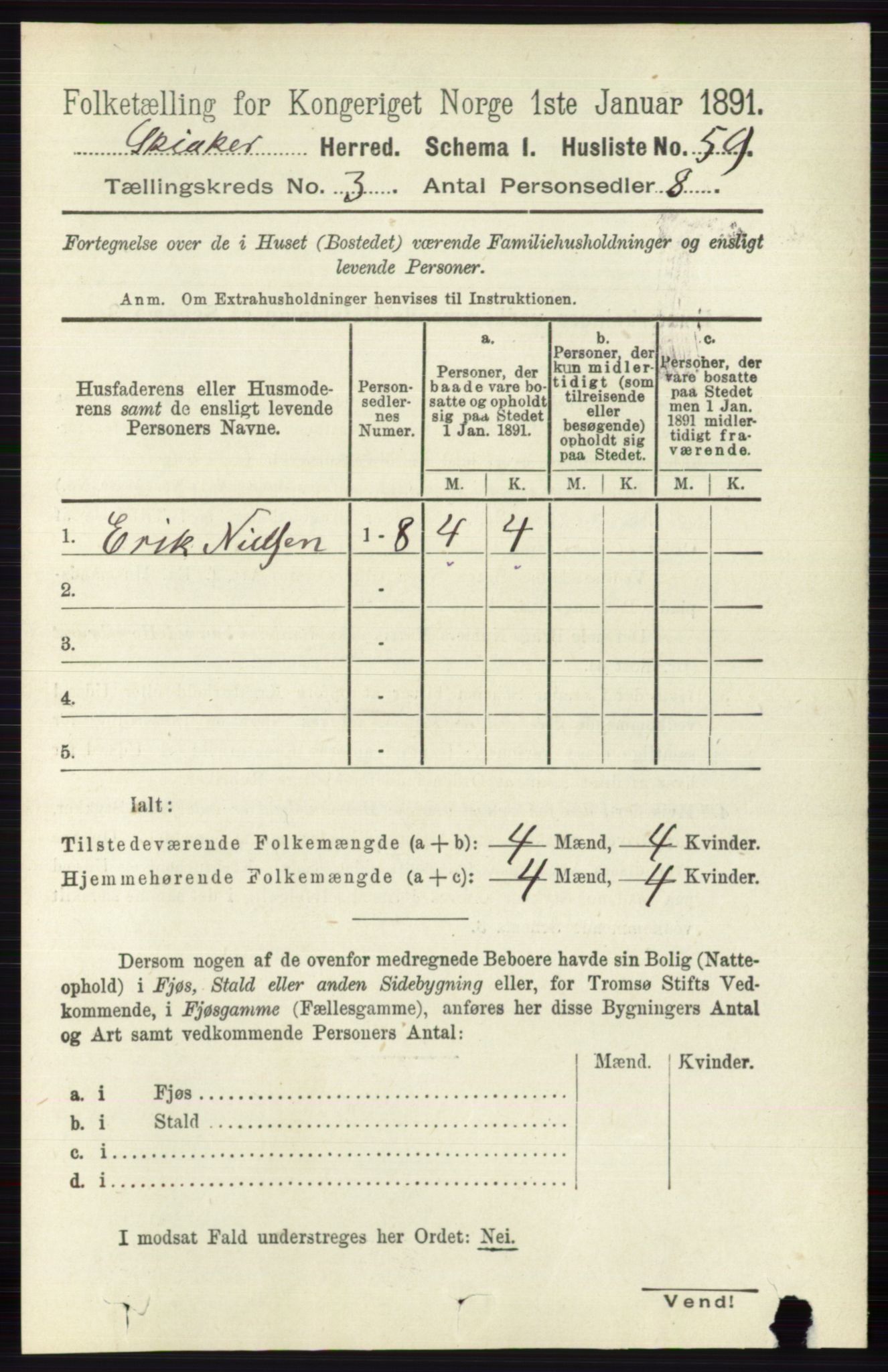 RA, 1891 census for 0513 Skjåk, 1891, p. 942