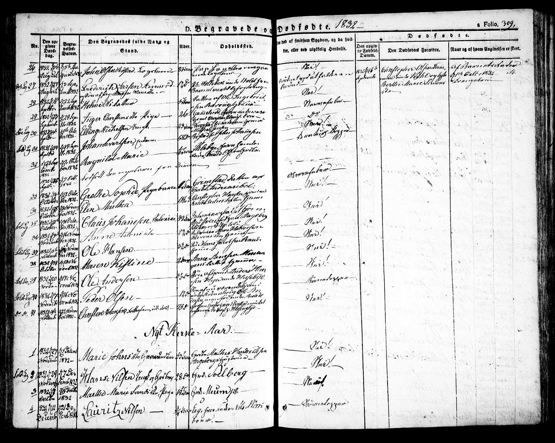 Råde prestekontor kirkebøker, SAO/A-2009/F/Fa/L0005: Parish register (official) no. 5, 1830-1853, p. 309