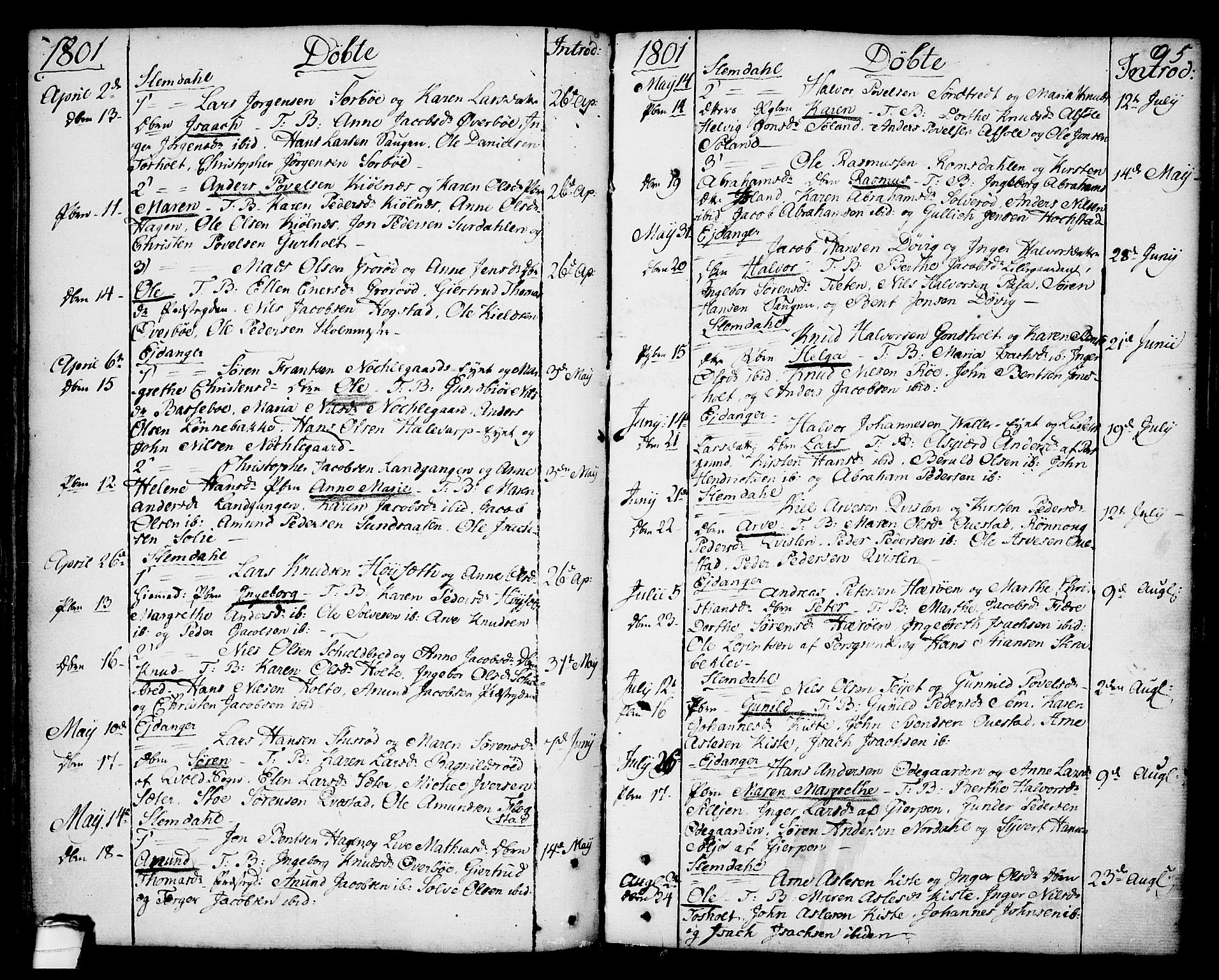 Eidanger kirkebøker, SAKO/A-261/F/Fa/L0006: Parish register (official) no. 6, 1764-1814, p. 95