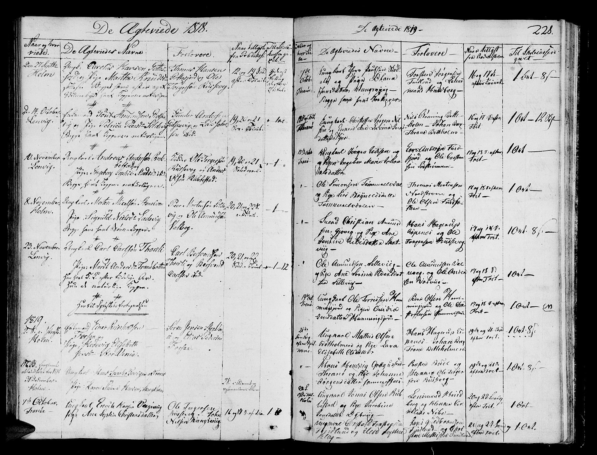 Tranøy sokneprestkontor, SATØ/S-1313/I/Ia/Iaa/L0003kirke: Parish register (official) no. 3, 1807-1820, p. 228