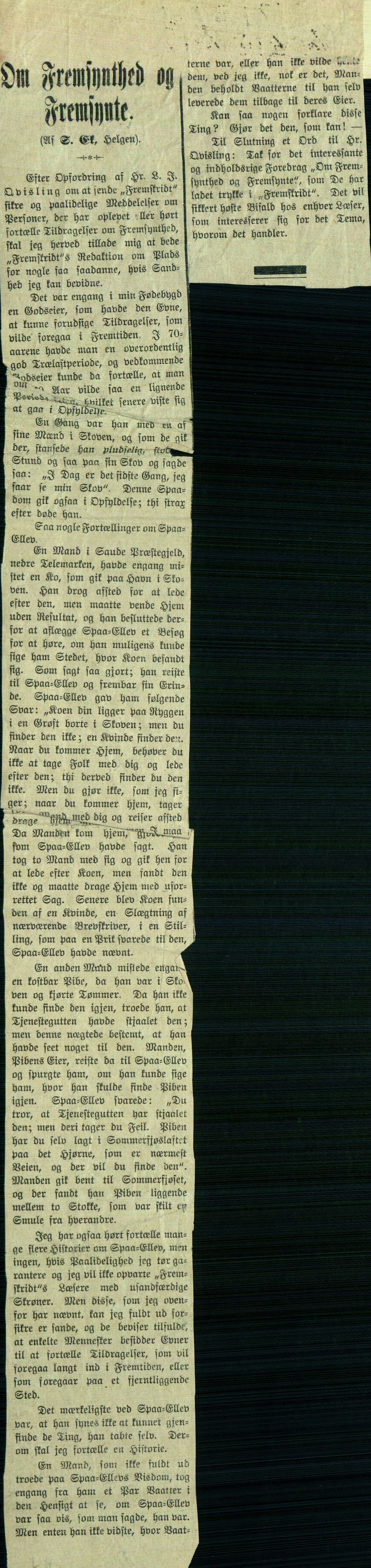 Rikard Berge, TEMU/TGM-A-1003/F/L0001/0025: 001-030 Innholdslister / 21. Biografi, ættesogur, 1902-1903