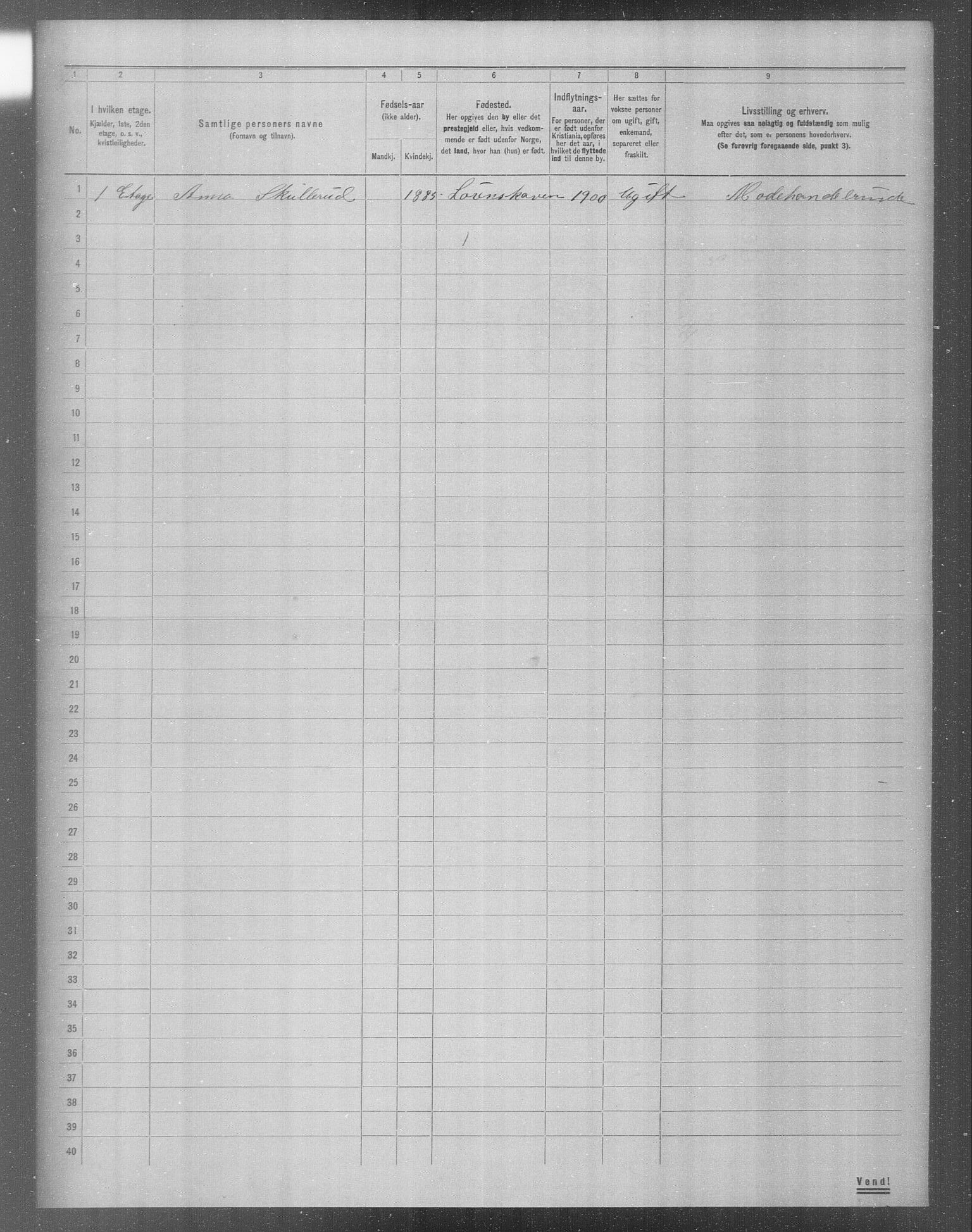 OBA, Municipal Census 1904 for Kristiania, 1904, p. 1146