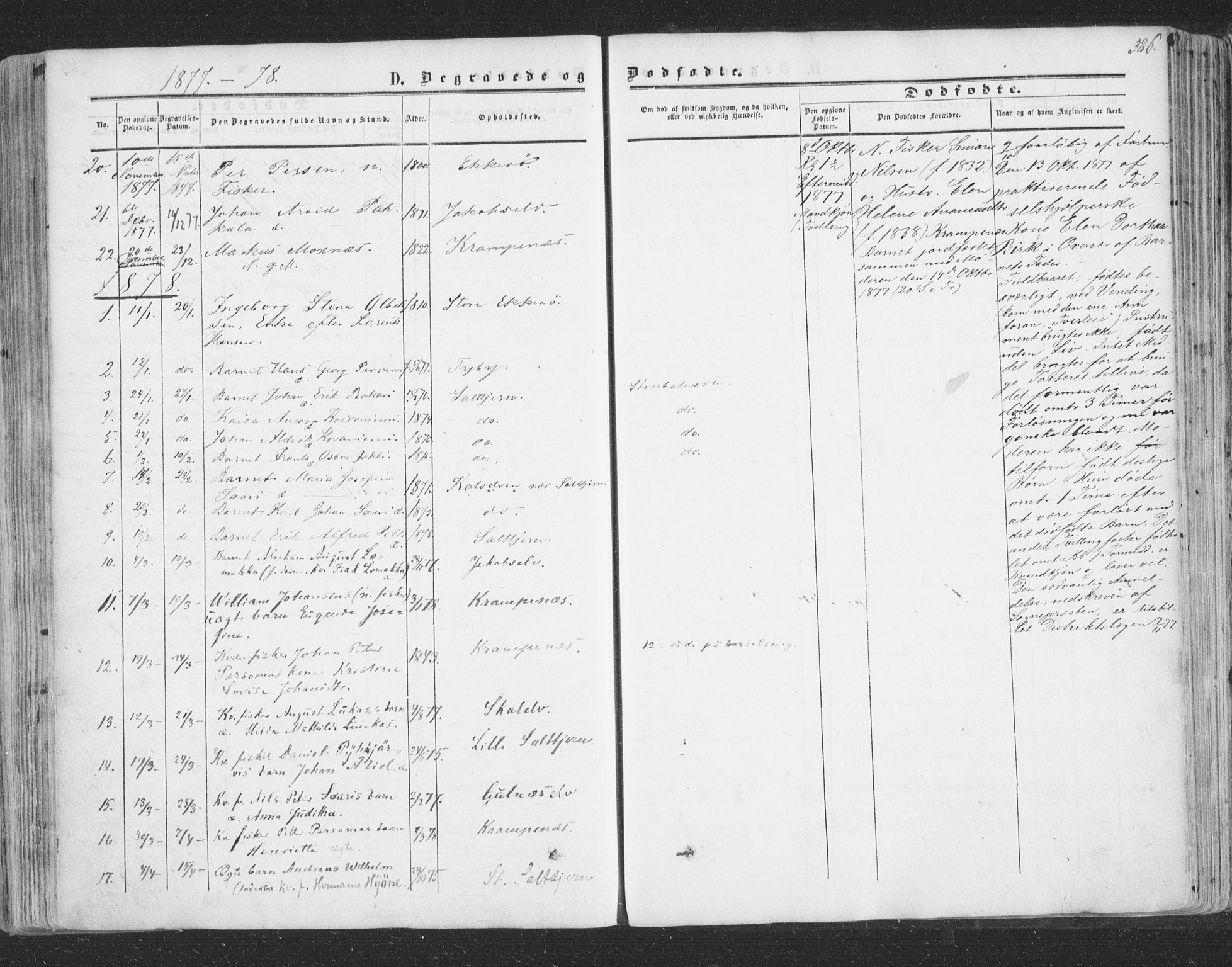Vadsø sokneprestkontor, SATØ/S-1325/H/Ha/L0004kirke: Parish register (official) no. 4, 1854-1880, p. 386