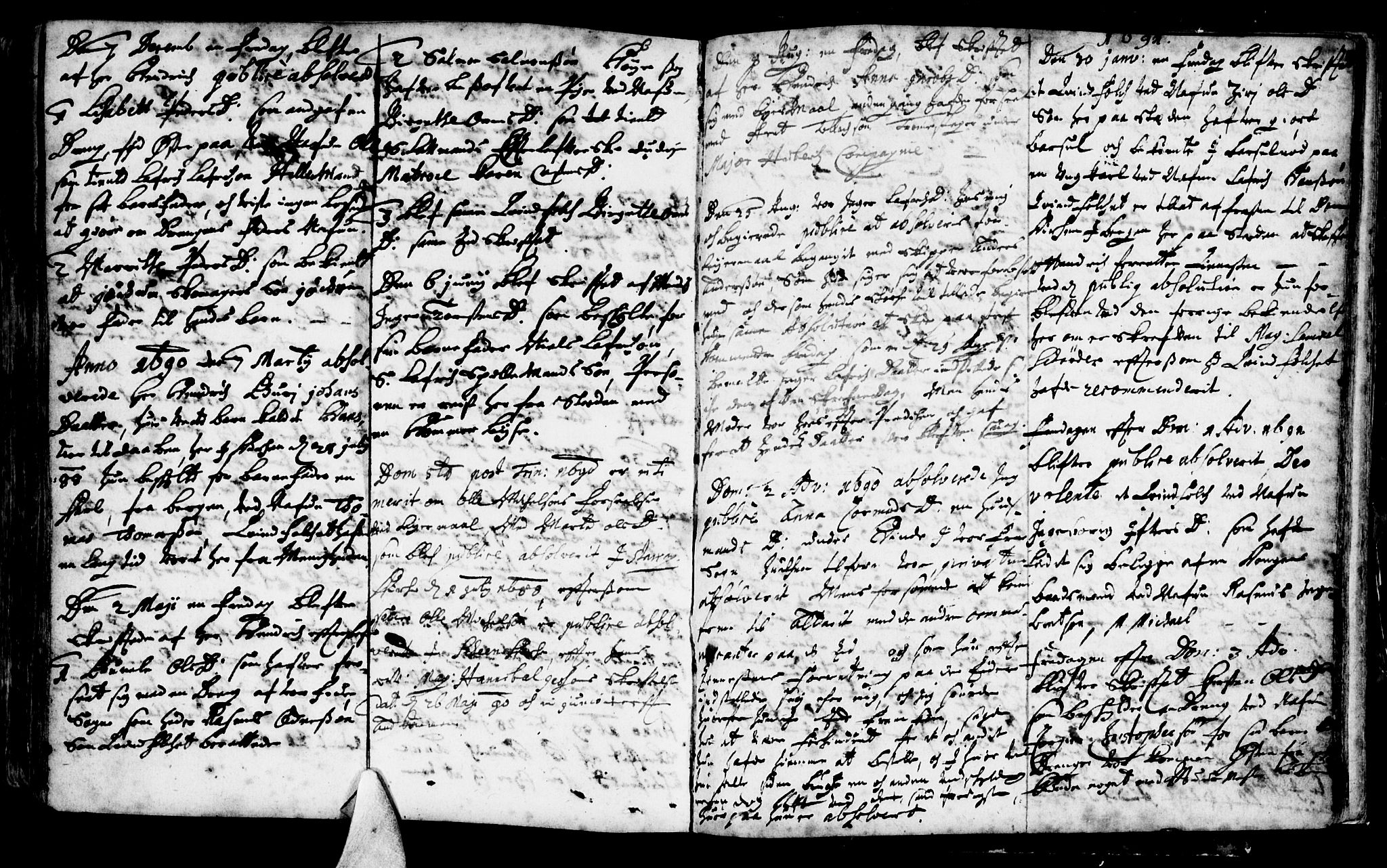 Domkirken sokneprestkontor, SAST/A-101812/001/30/30BA/L0001: Parish register (official) no. A 1 /1, 1688-1727