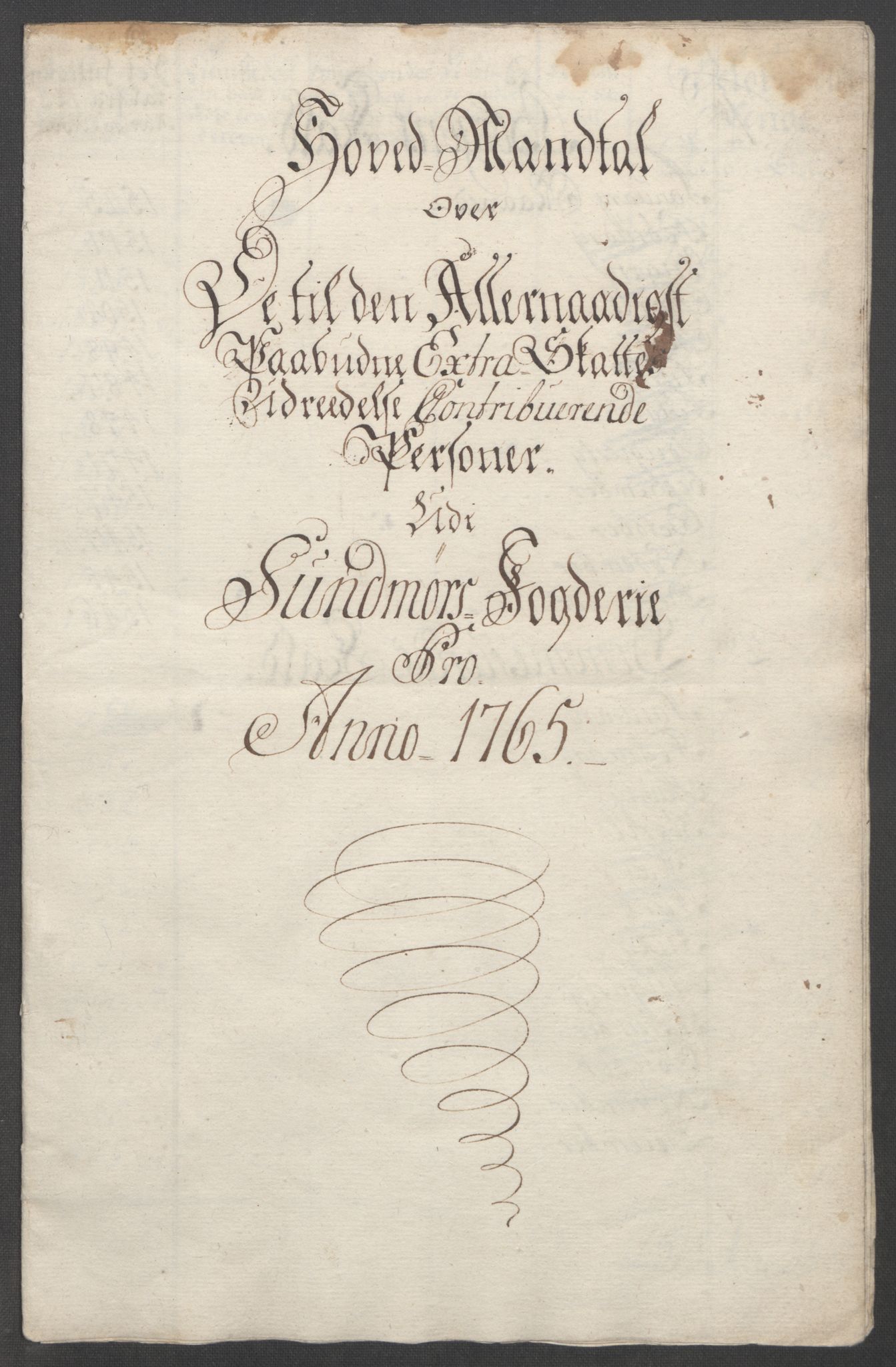 Rentekammeret inntil 1814, Reviderte regnskaper, Fogderegnskap, RA/EA-4092/R54/L3645: Ekstraskatten Sunnmøre, 1762-1772, p. 66
