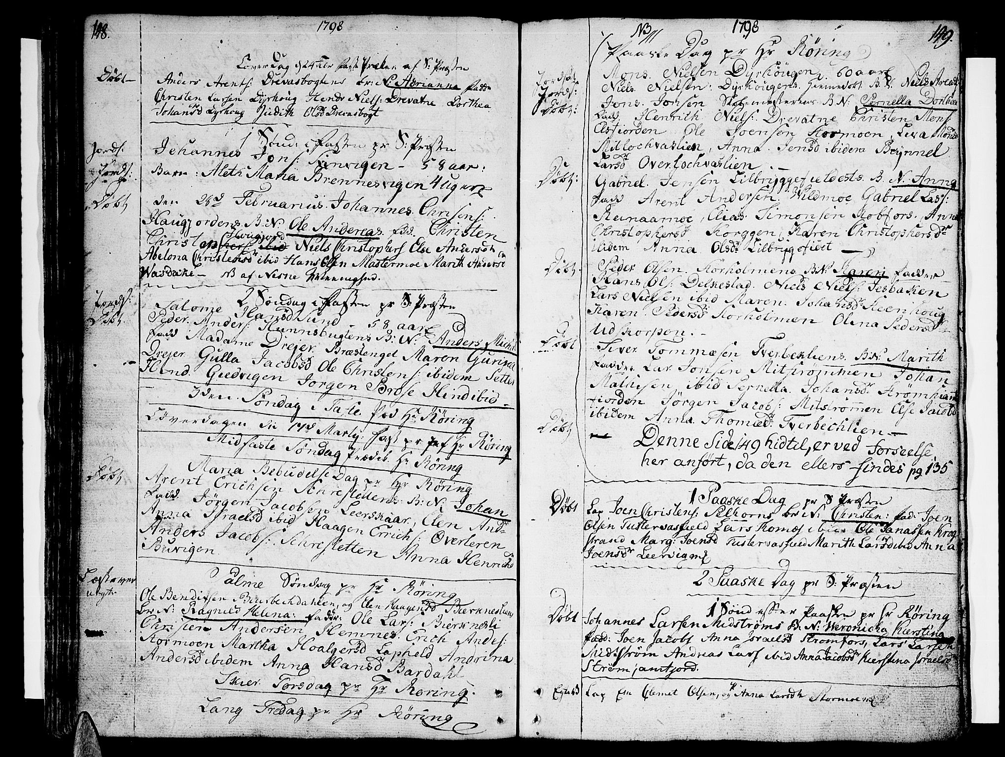 Ministerialprotokoller, klokkerbøker og fødselsregistre - Nordland, SAT/A-1459/825/L0349: Parish register (official) no. 825A05 /1, 1789-1806, p. 148-149