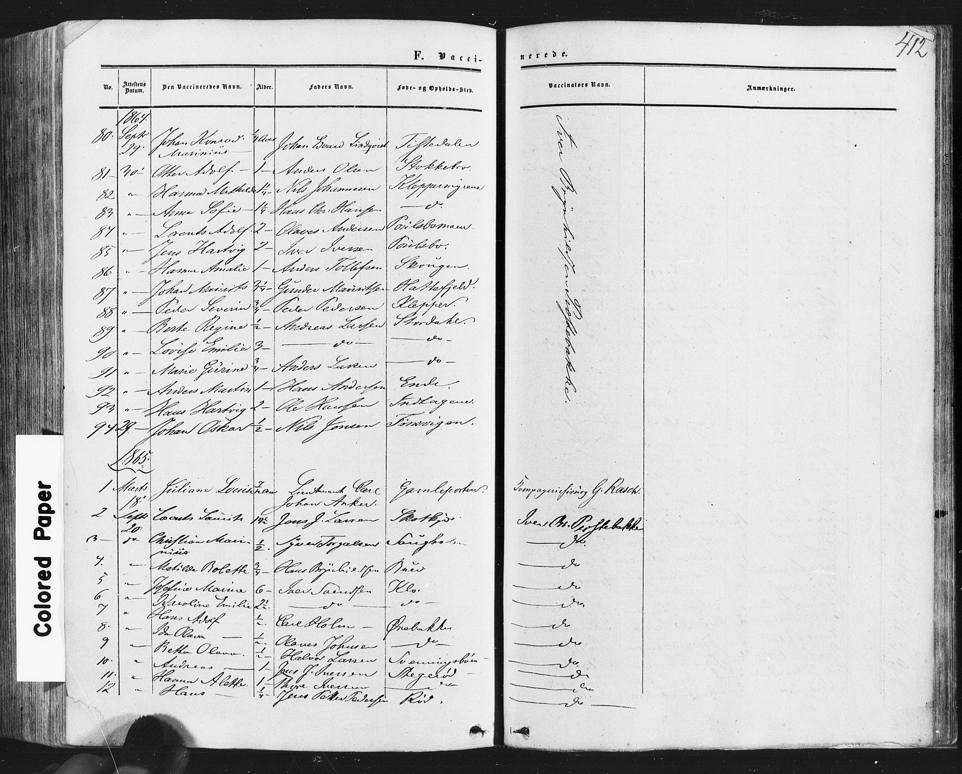 Idd prestekontor Kirkebøker, SAO/A-10911/F/Fc/L0005: Parish register (official) no. III 5, 1861-1877, p. 412