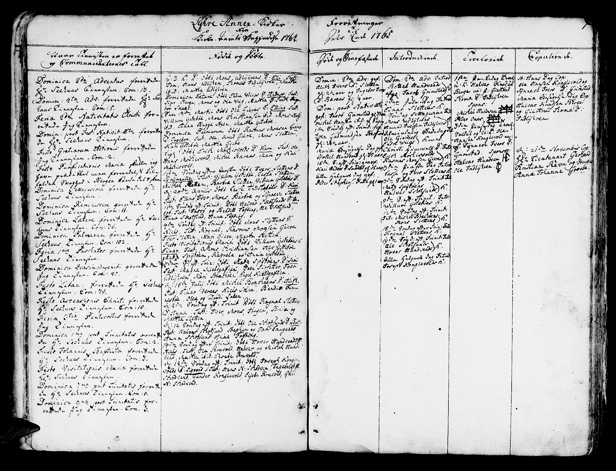 Lindås Sokneprestembete, SAB/A-76701/H/Haa: Parish register (official) no. A 4, 1764-1791, p. 7