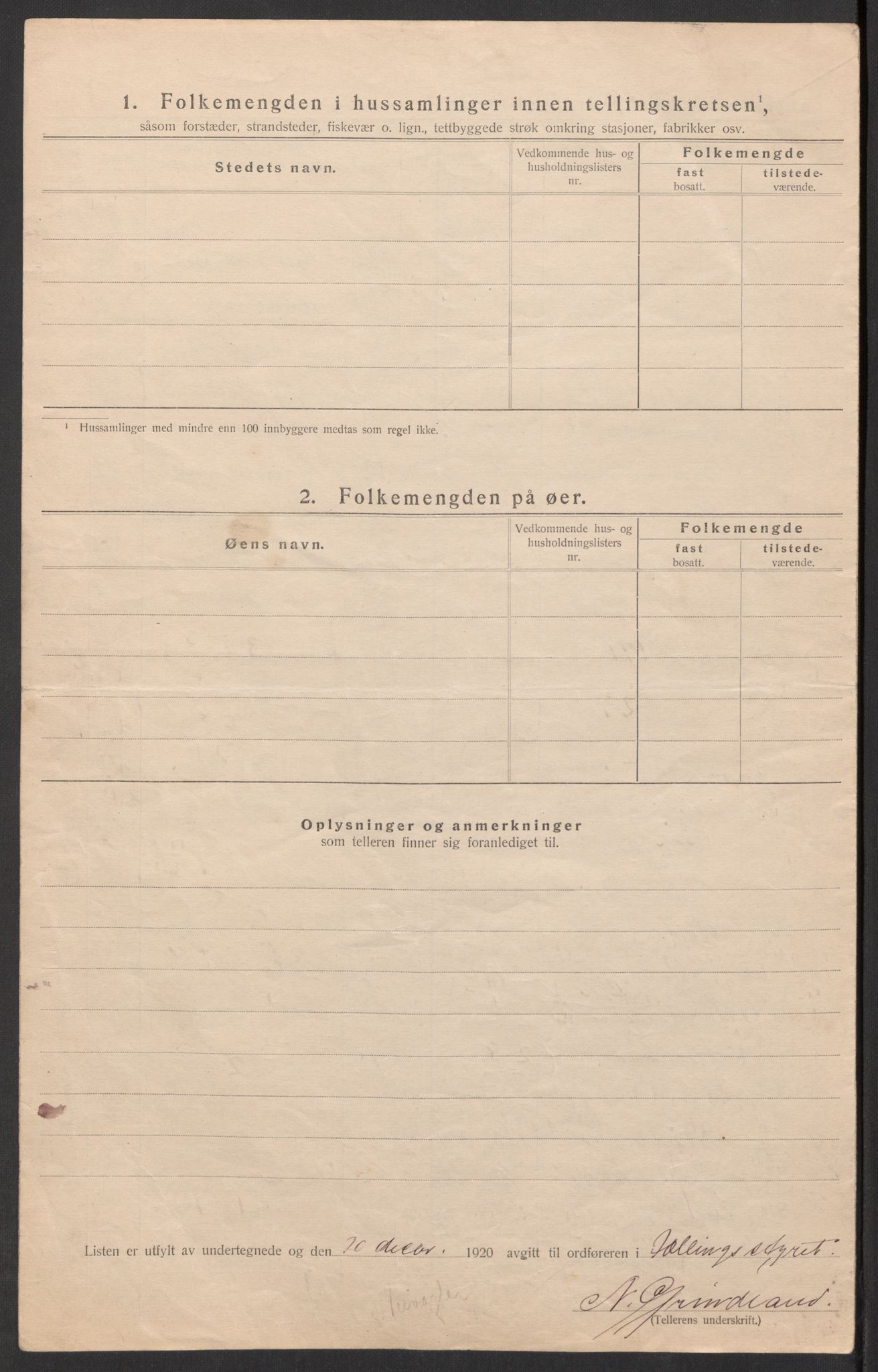 SAK, 1920 census for Oddernes, 1920, p. 64