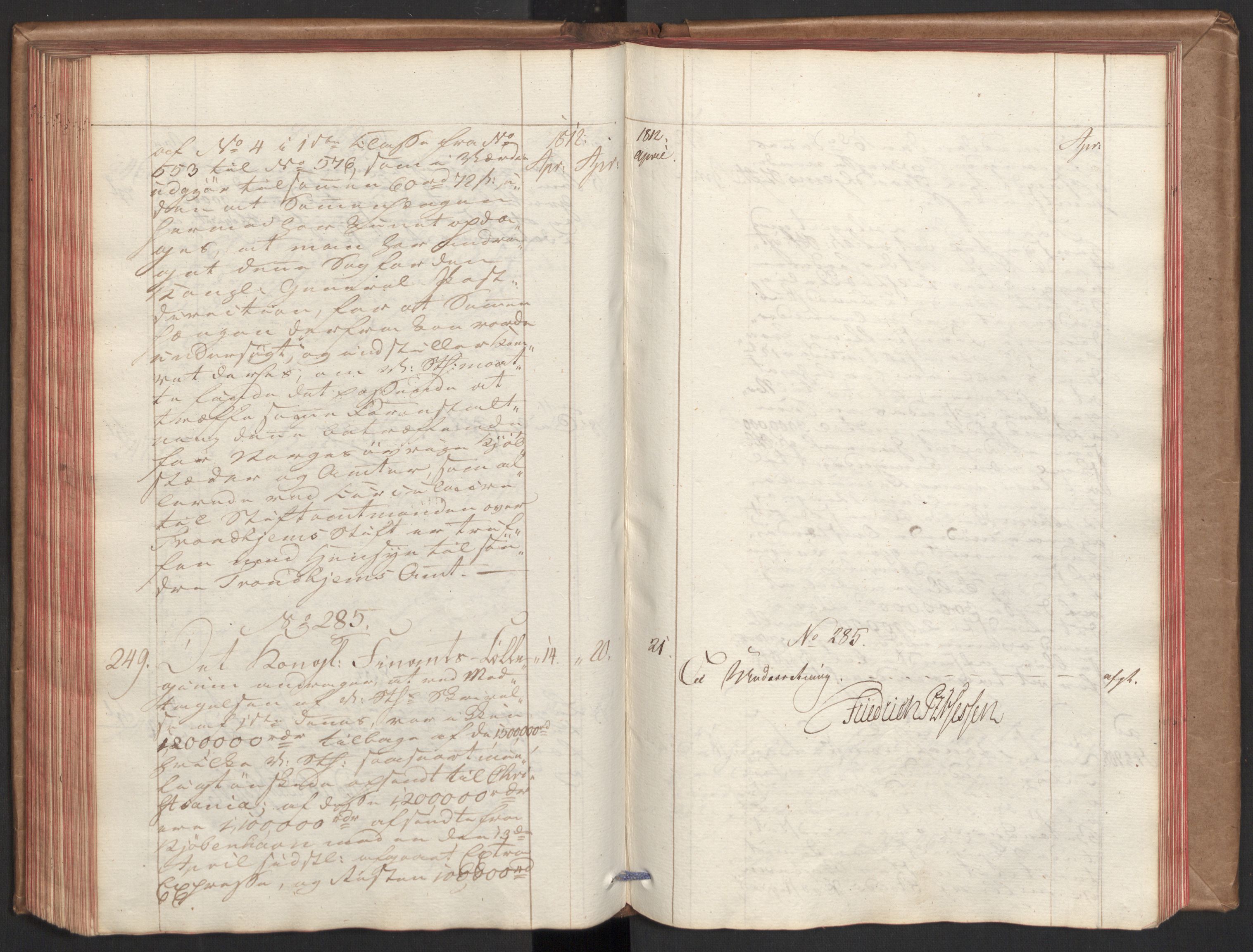 Stattholderembetet 1810-1814, 2. kontor (Kontor B), AV/RA-EA-5432/Aa/L0001: Kollegial referatprotokoll,  j.nr. 1-283,  l.nr. 1-327, 1810-1812, p. 164