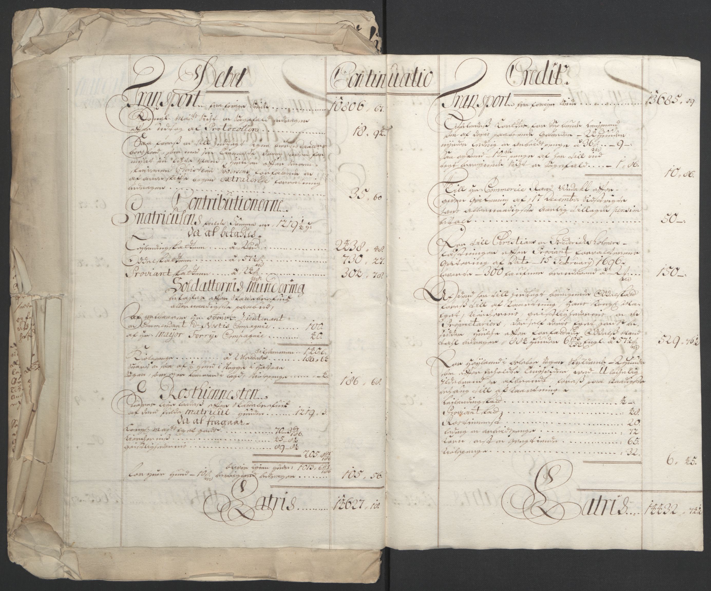 Rentekammeret inntil 1814, Reviderte regnskaper, Fogderegnskap, AV/RA-EA-4092/R43/L2545: Fogderegnskap Lista og Mandal, 1694-1695, p. 211