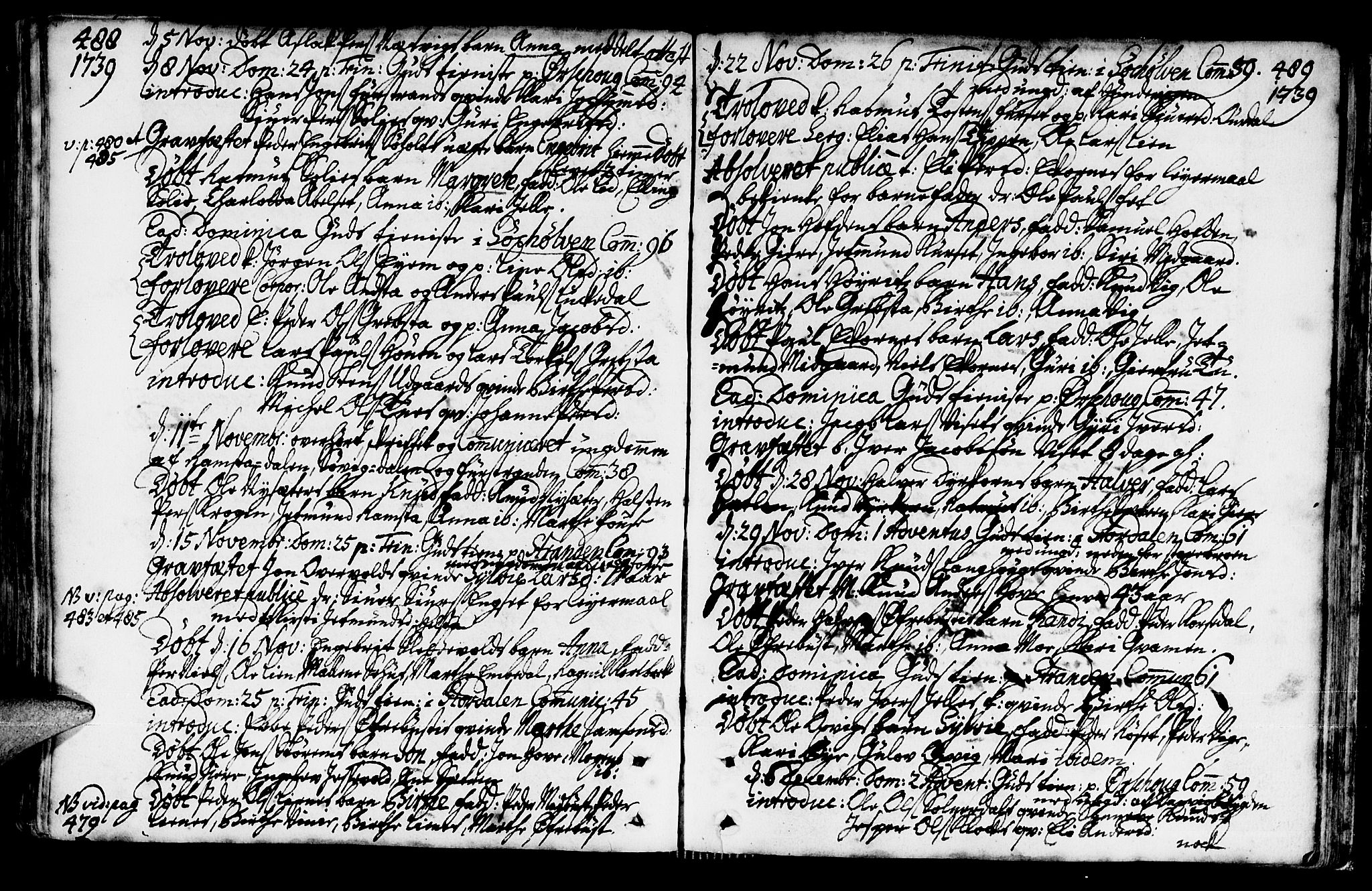 Ministerialprotokoller, klokkerbøker og fødselsregistre - Møre og Romsdal, AV/SAT-A-1454/522/L0306: Parish register (official) no. 522A01, 1720-1743, p. 488-489