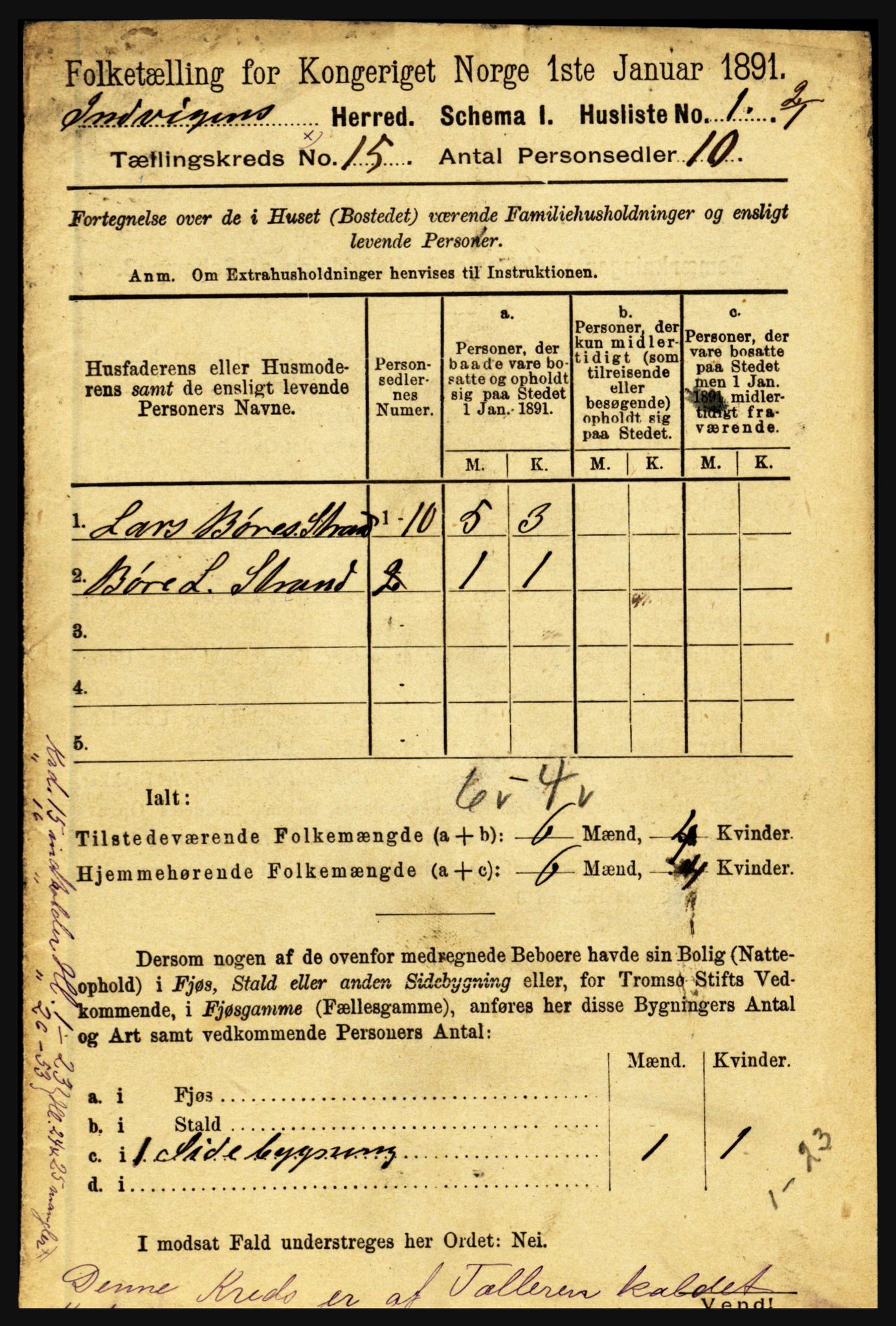 RA, 1891 census for 1447 Innvik, 1891, p. 3202