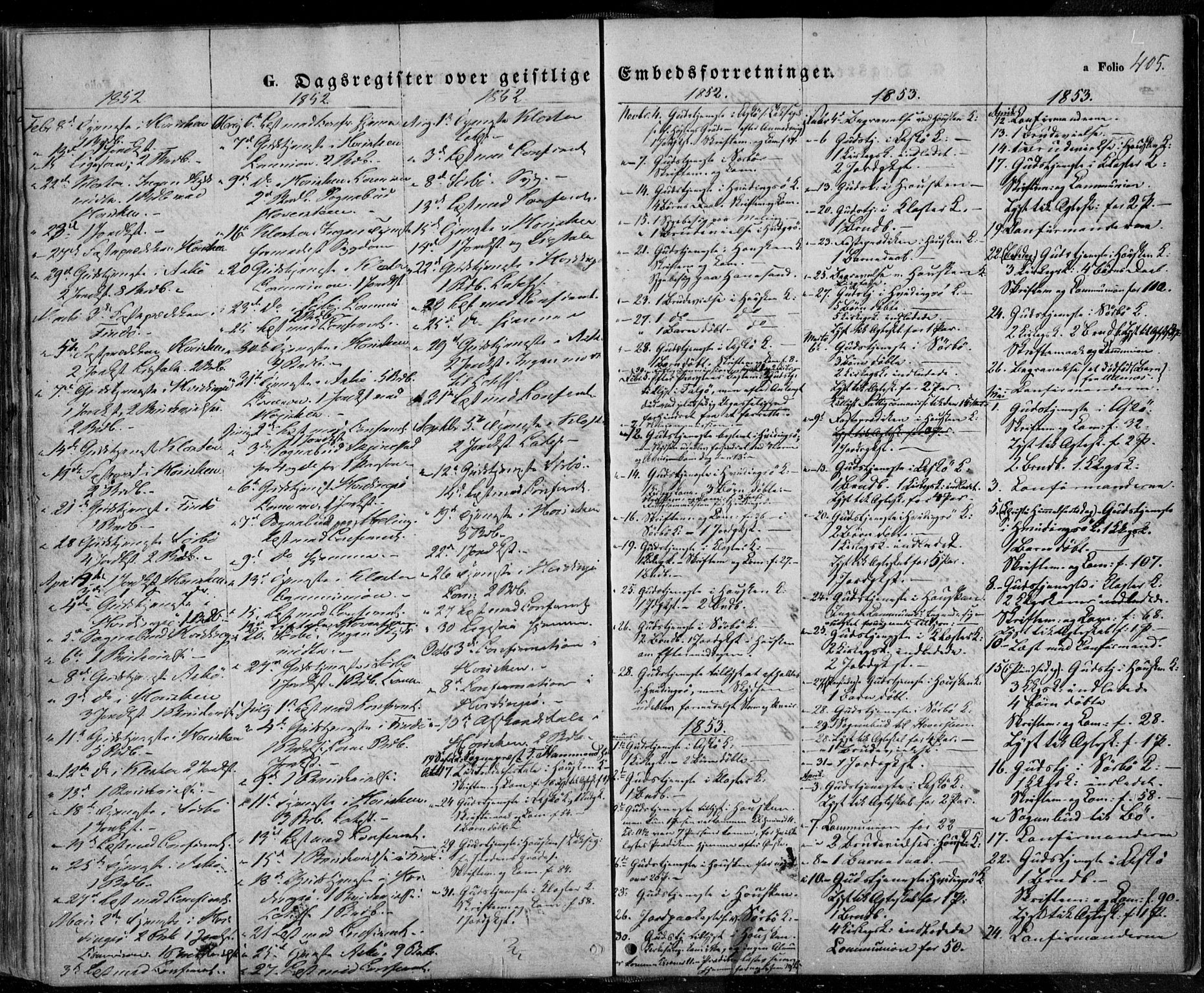 Rennesøy sokneprestkontor, SAST/A -101827/H/Ha/Haa/L0005: Parish register (official) no. A 5, 1838-1859, p. 405