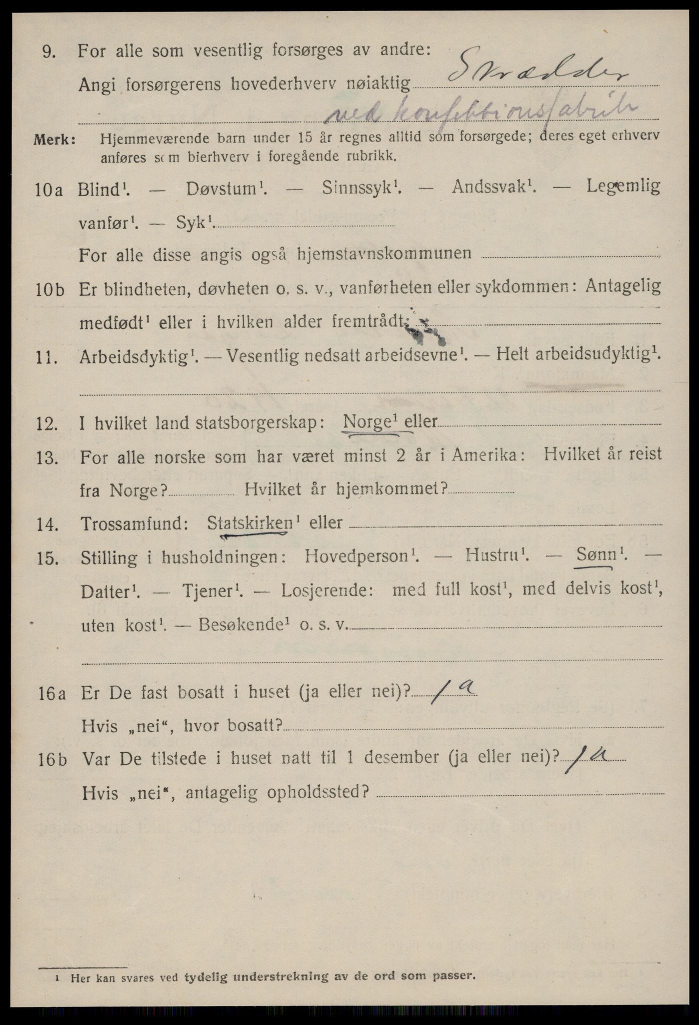 SAT, 1920 census for Molde, 1920, p. 5582