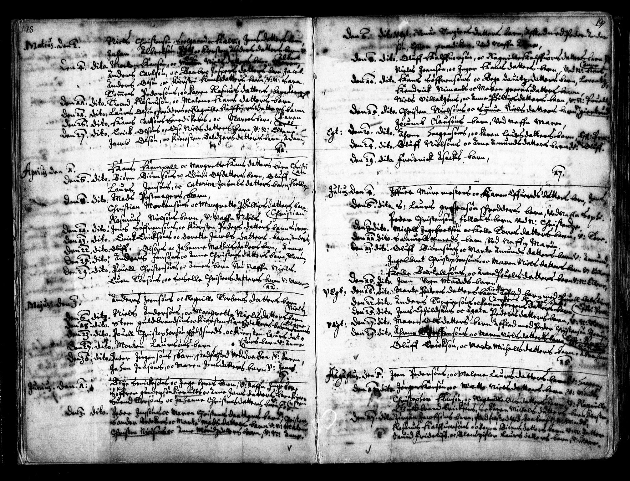 Oslo domkirke Kirkebøker, SAO/A-10752/F/Fa/L0001: Parish register (official) no. 1, 1648-1704, p. 18-19