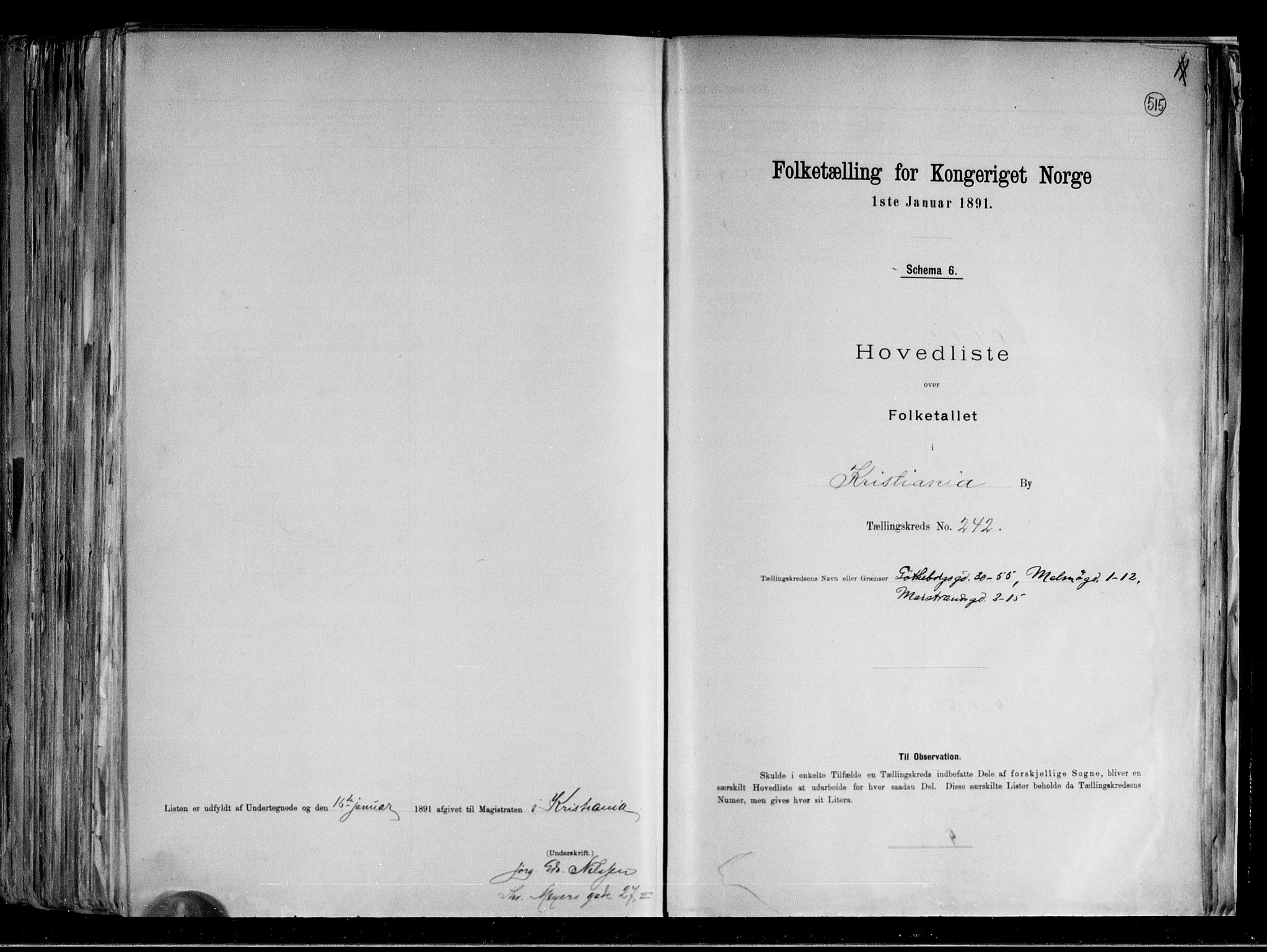 RA, 1891 census for 0301 Kristiania, 1891, p. 141982