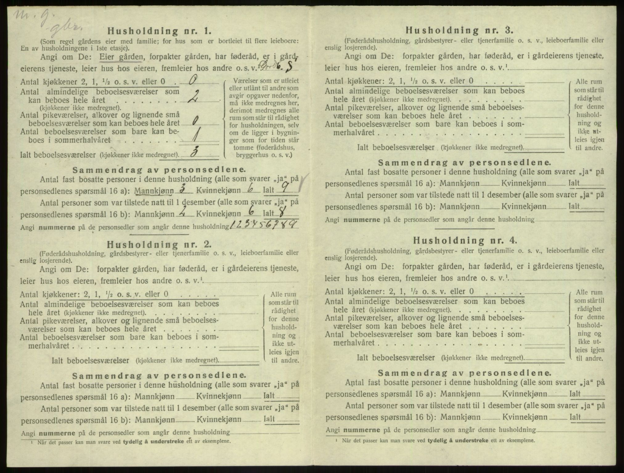 SAB, 1920 census for Askvoll, 1920, p. 555