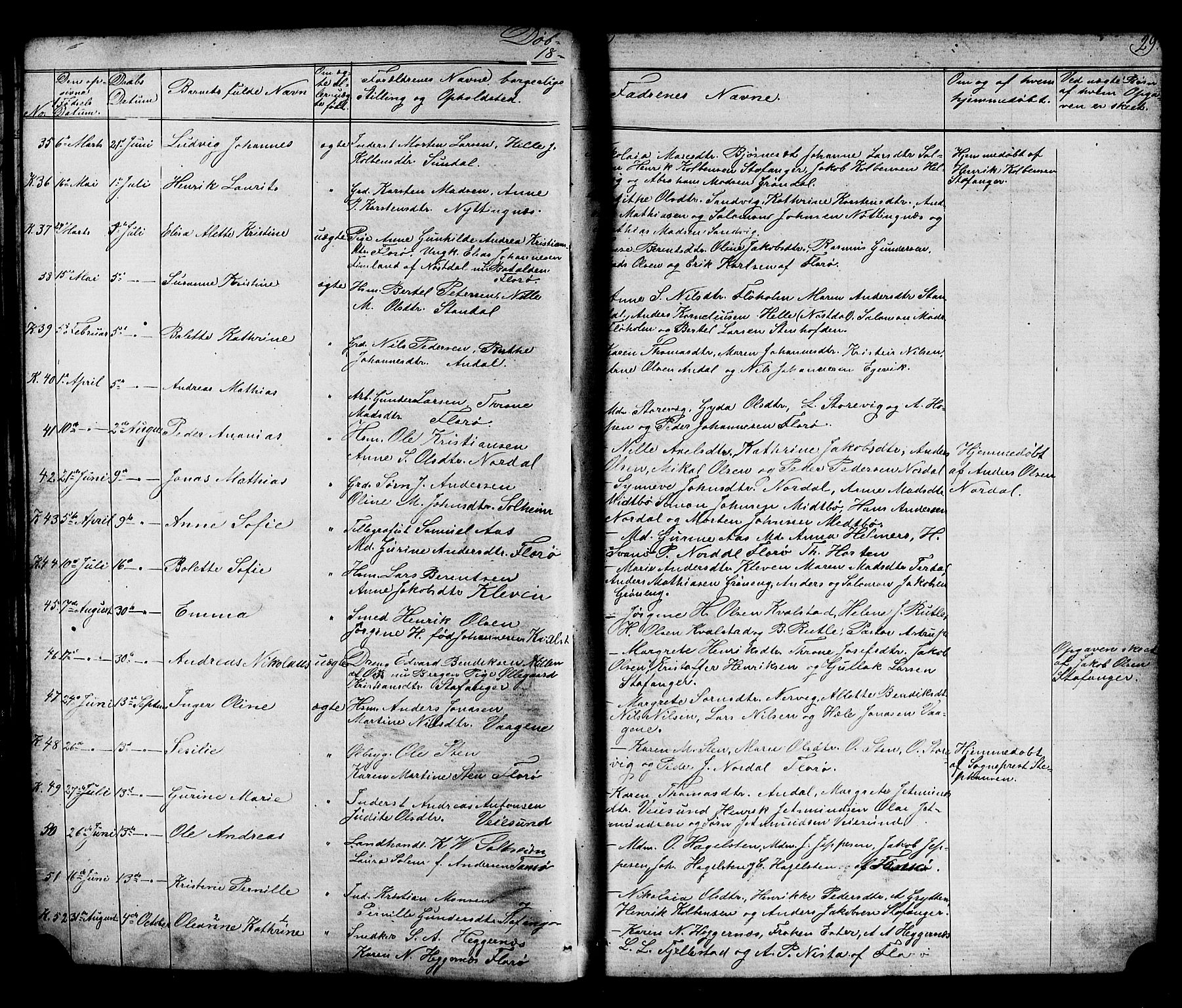 Kinn sokneprestembete, AV/SAB-A-80801/H/Hab/Habc/L0002: Parish register (copy) no. C 2, 1869-1918, p. 29