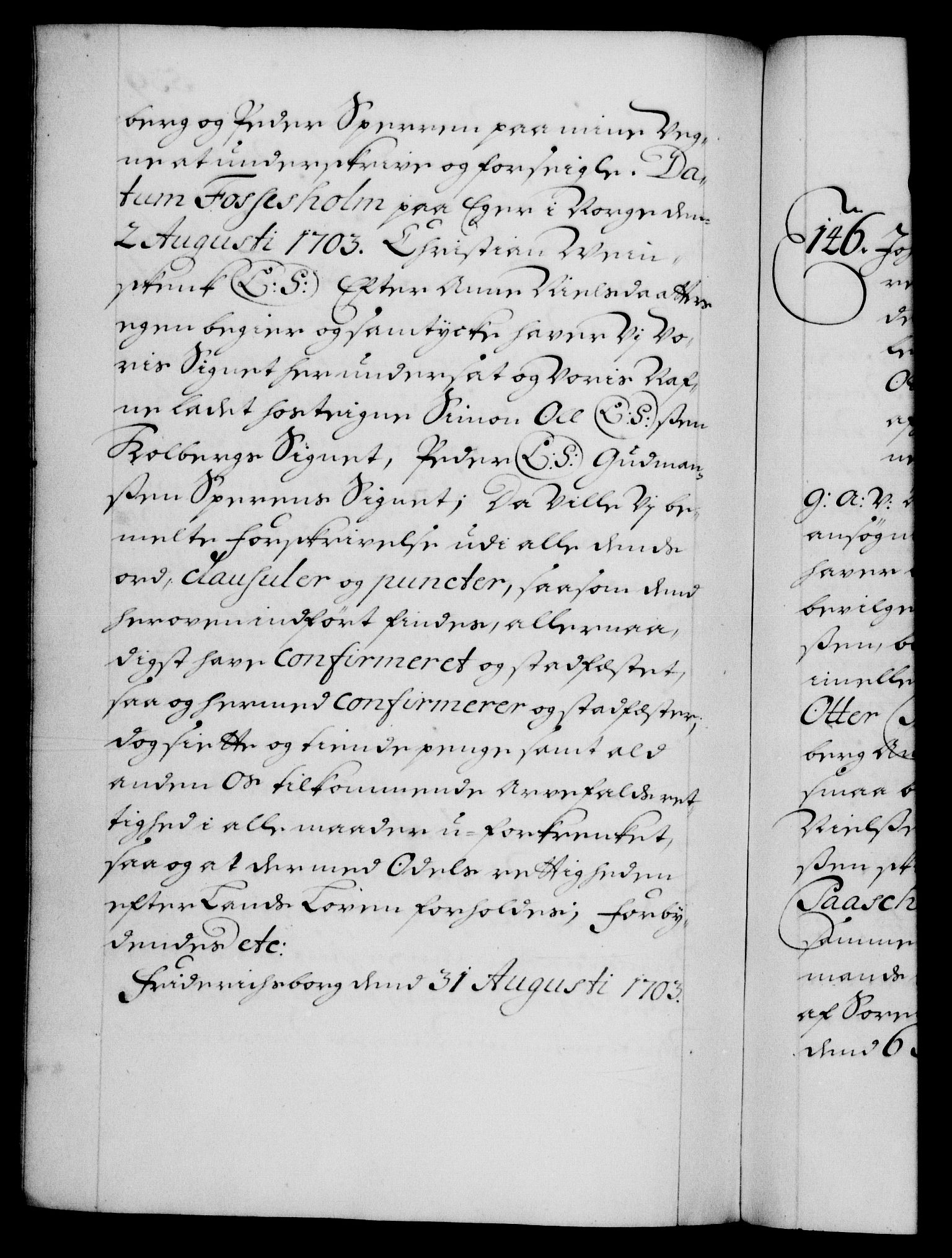 Danske Kanselli 1572-1799, RA/EA-3023/F/Fc/Fca/Fcaa/L0018: Norske registre, 1699-1703, p. 539b