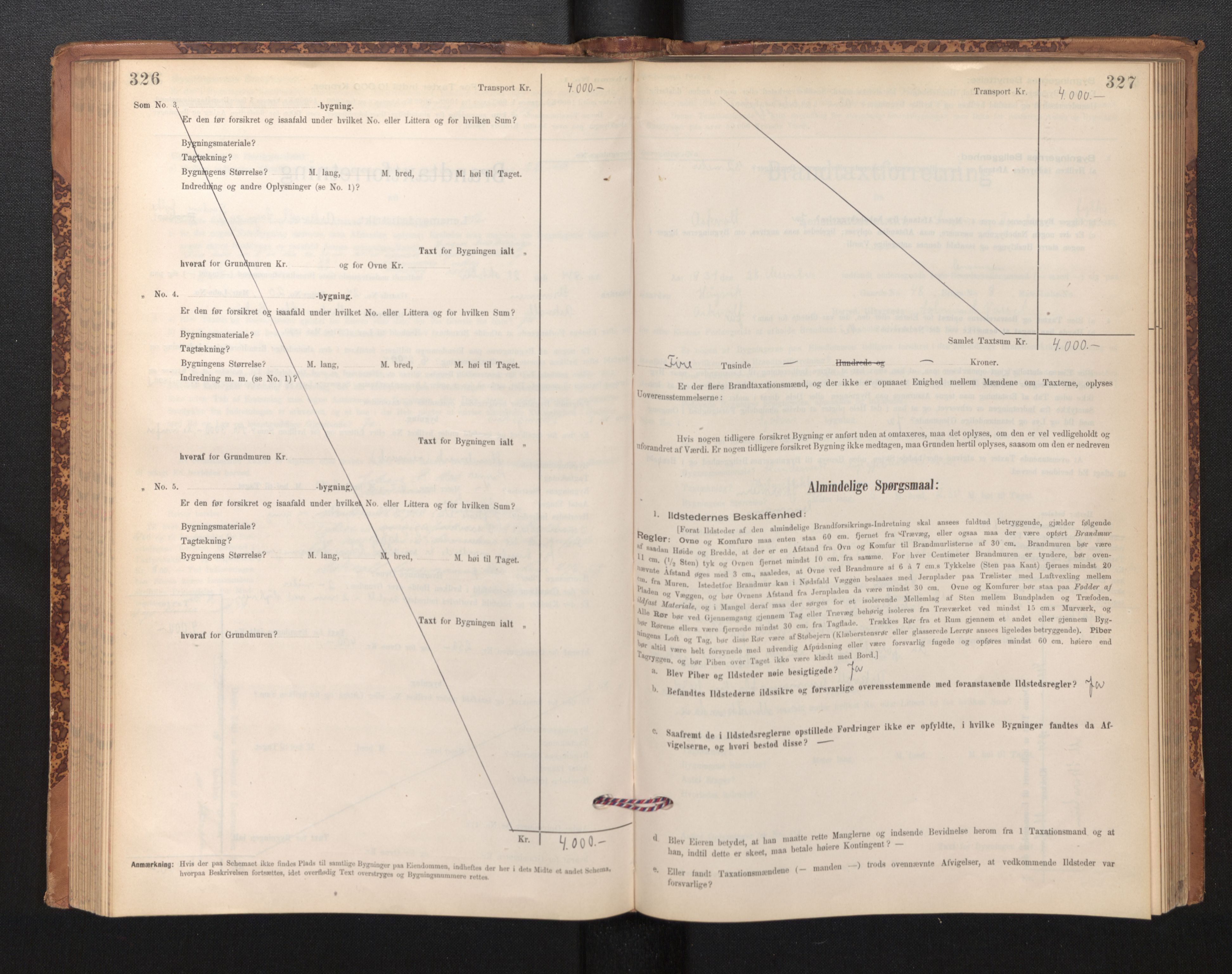 Lensmannen i Askvoll, AV/SAB-A-26301/0012/L0004: Branntakstprotokoll, skjematakst og liste over branntakstmenn, 1895-1932, p. 326-327