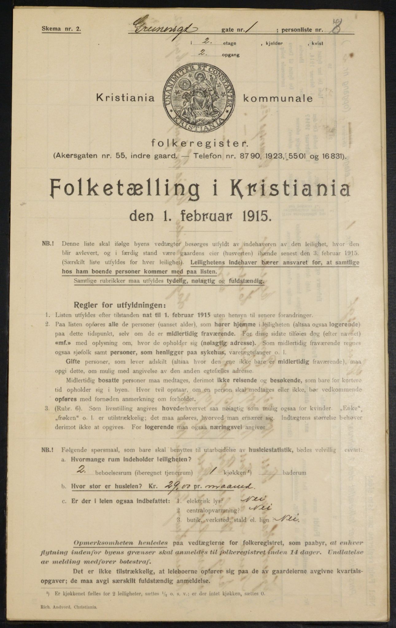 OBA, Municipal Census 1915 for Kristiania, 1915, p. 30259