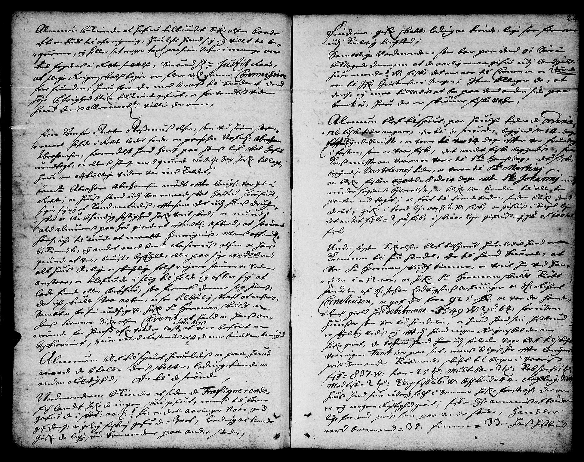 Finnmark sorenskriveri, AV/SATØ-S-0053/F/Fa/L0021: Justisprotokoller, 1685-1688, p. 23b-24a