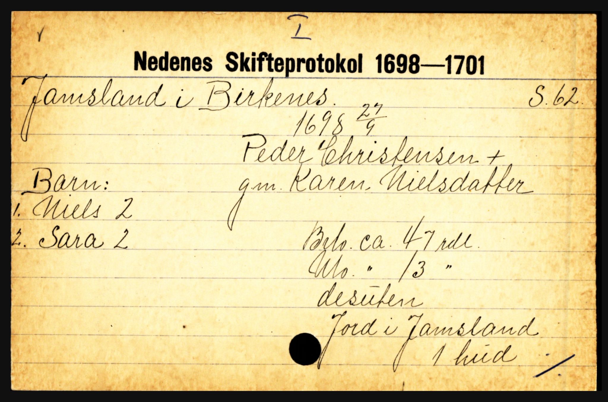 Nedenes sorenskriveri før 1824, AV/SAK-1221-0007/H, p. 14077