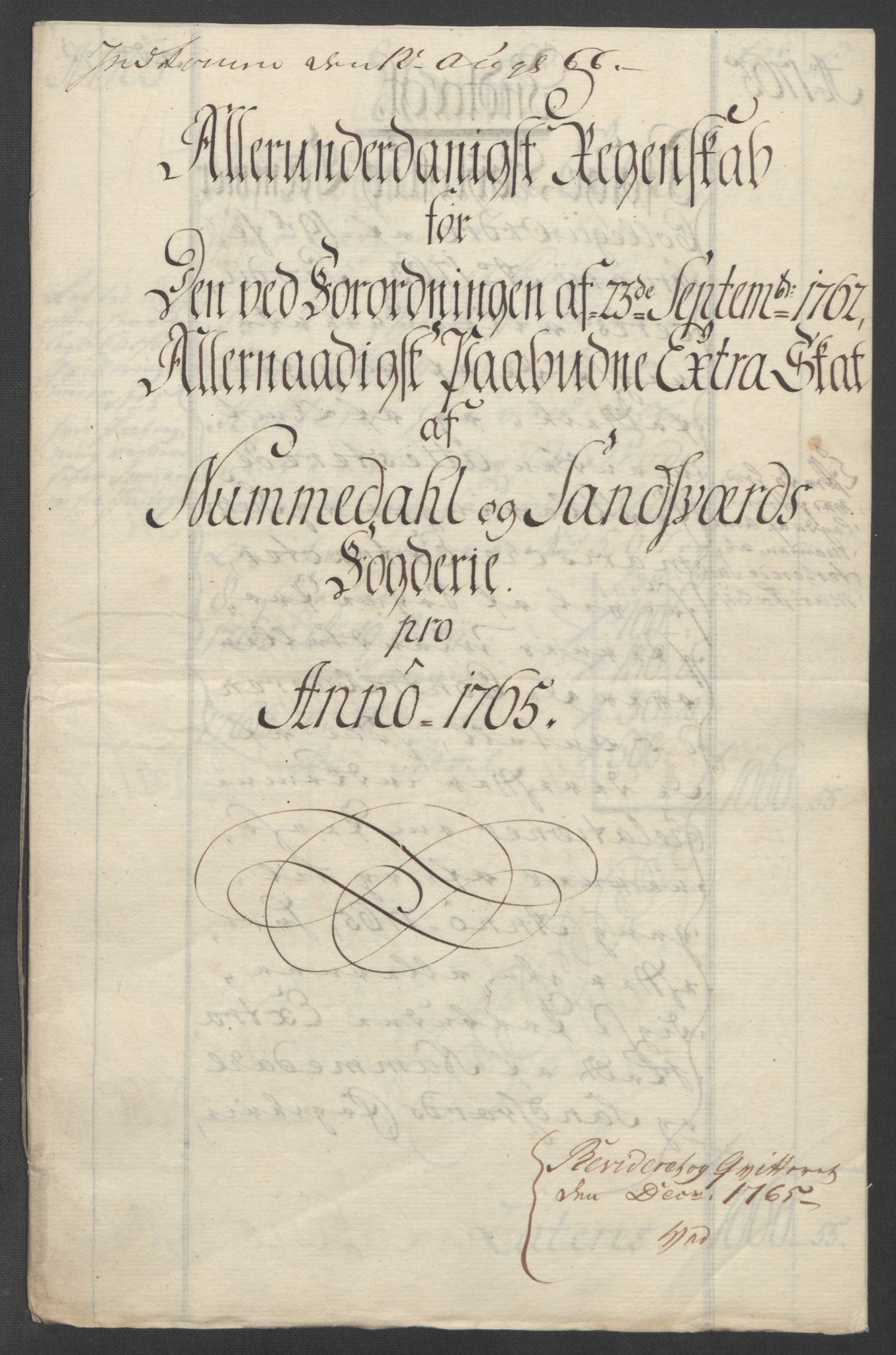 Rentekammeret inntil 1814, Reviderte regnskaper, Fogderegnskap, RA/EA-4092/R24/L1672: Ekstraskatten Numedal og Sandsvær, 1762-1767, p. 256