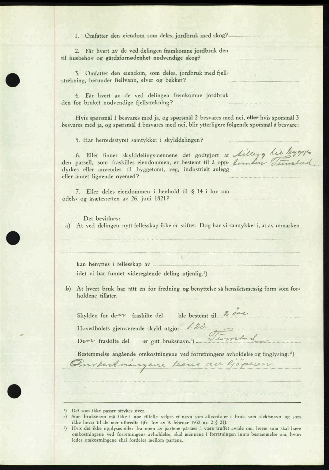 Romsdal sorenskriveri, AV/SAT-A-4149/1/2/2C: Mortgage book no. A29, 1949-1949, Diary no: : 1155/1949