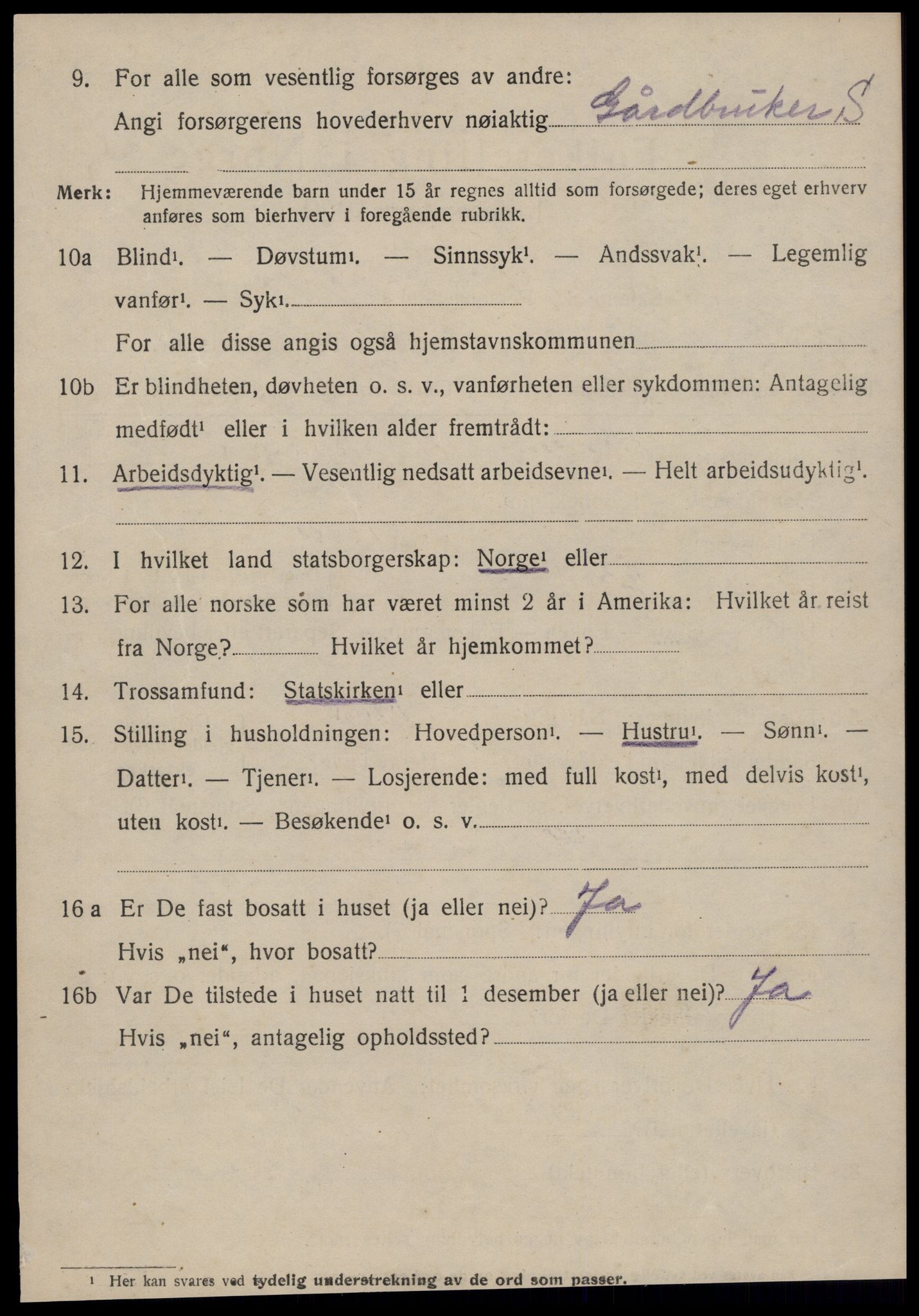 SAT, 1920 census for Norddal, 1920, p. 2986