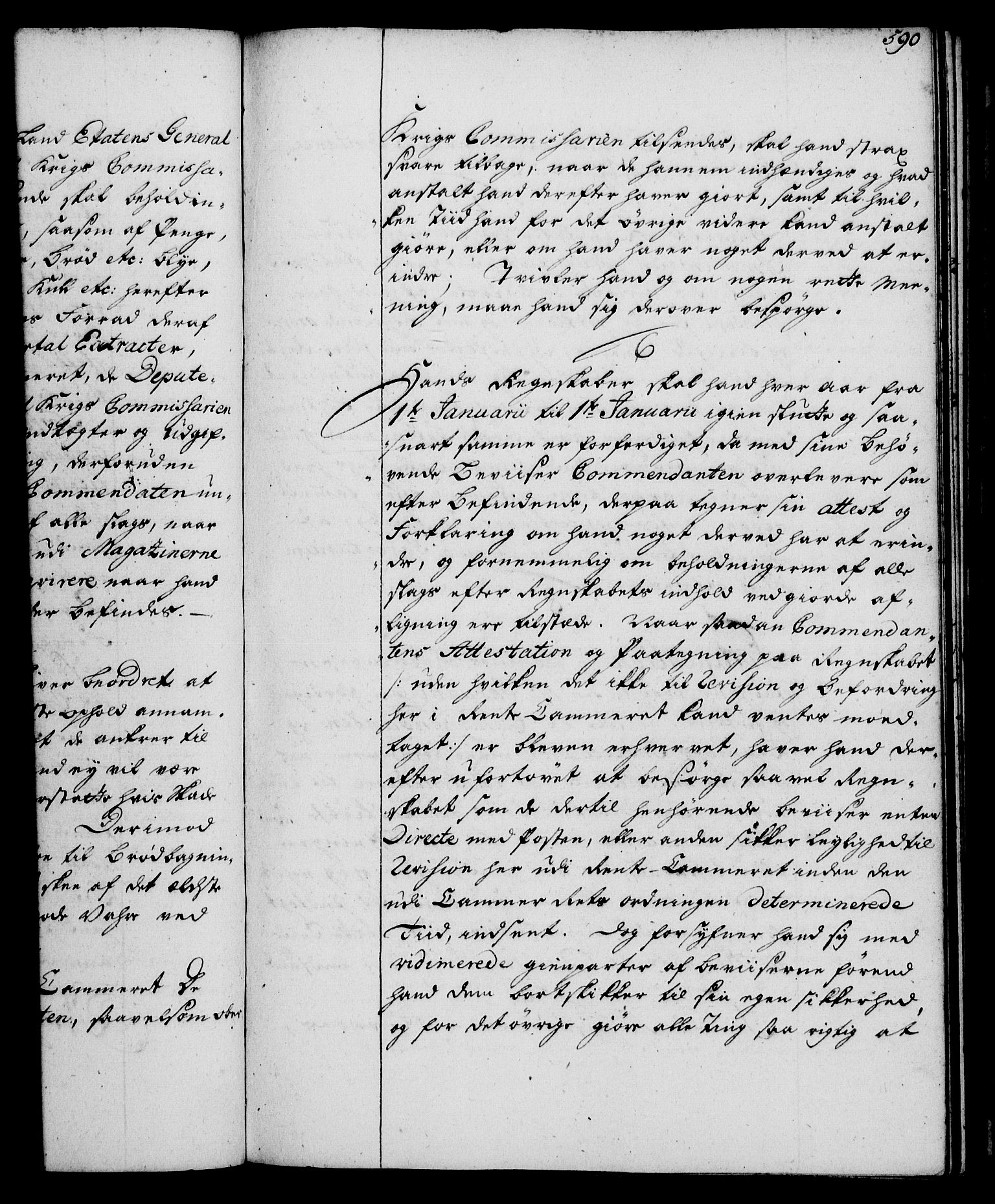 Rentekammeret, Kammerkanselliet, RA/EA-3111/G/Gg/Ggi/L0002: Norsk instruksjonsprotokoll med register (merket RK 53.35), 1729-1751, p. 590