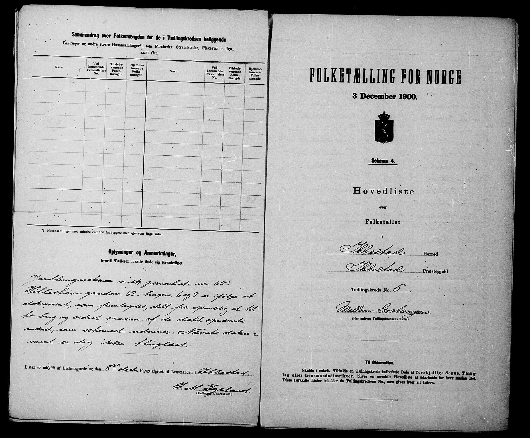 SATØ, 1900 census for Ibestad, 1900, p. 12