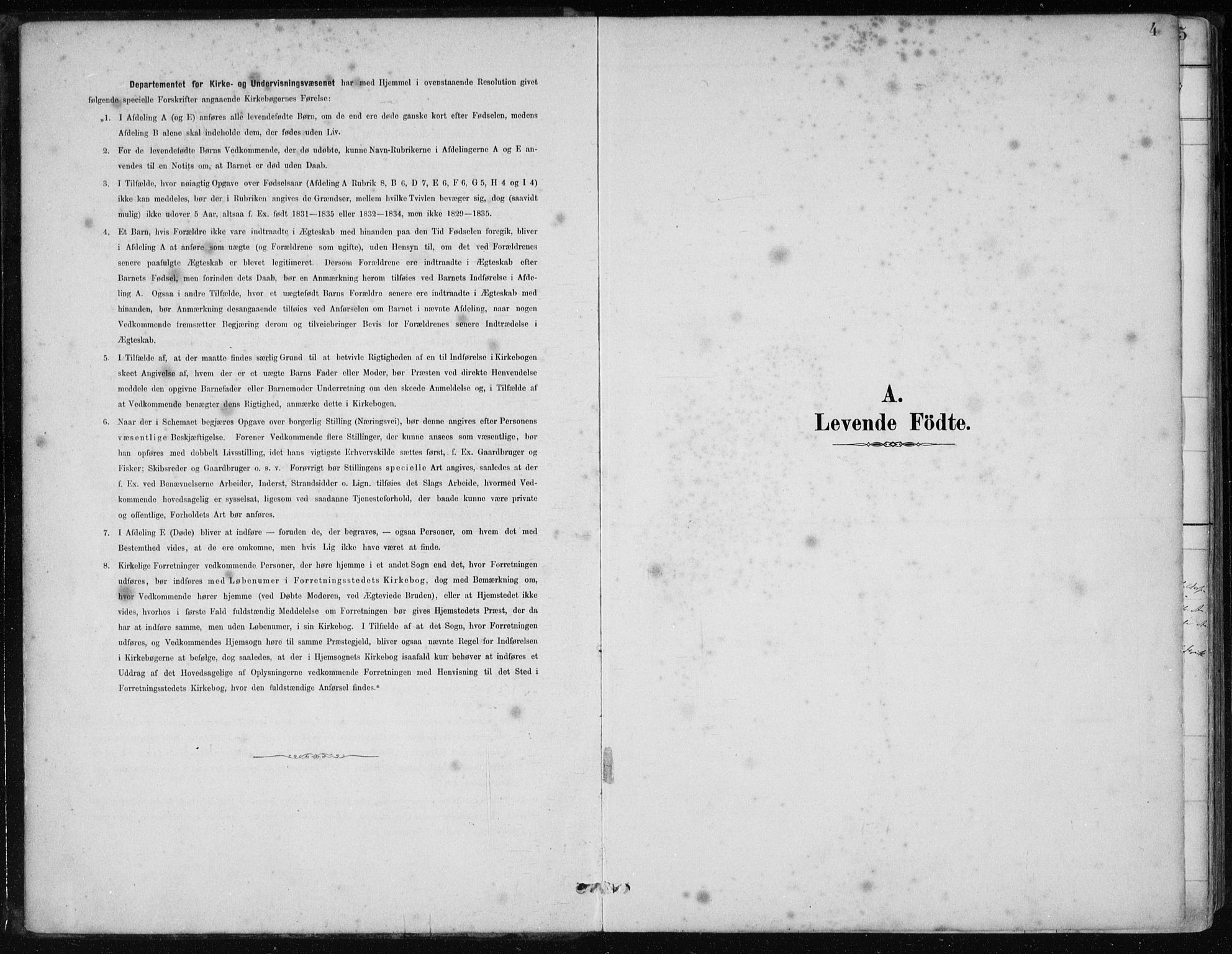 Os sokneprestembete, SAB/A-99929: Parish register (official) no. B 1, 1885-1902, p. 4