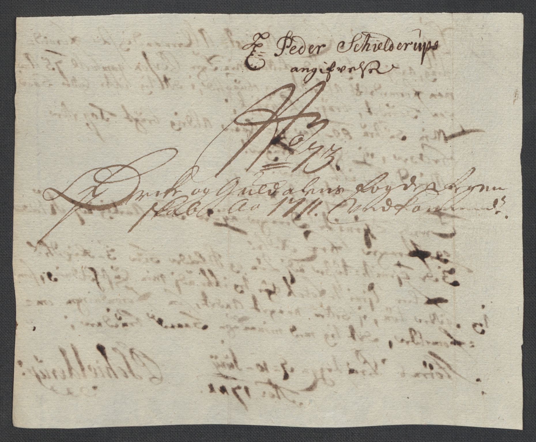 Rentekammeret inntil 1814, Reviderte regnskaper, Fogderegnskap, AV/RA-EA-4092/R60/L3962: Fogderegnskap Orkdal og Gauldal, 1711, p. 222