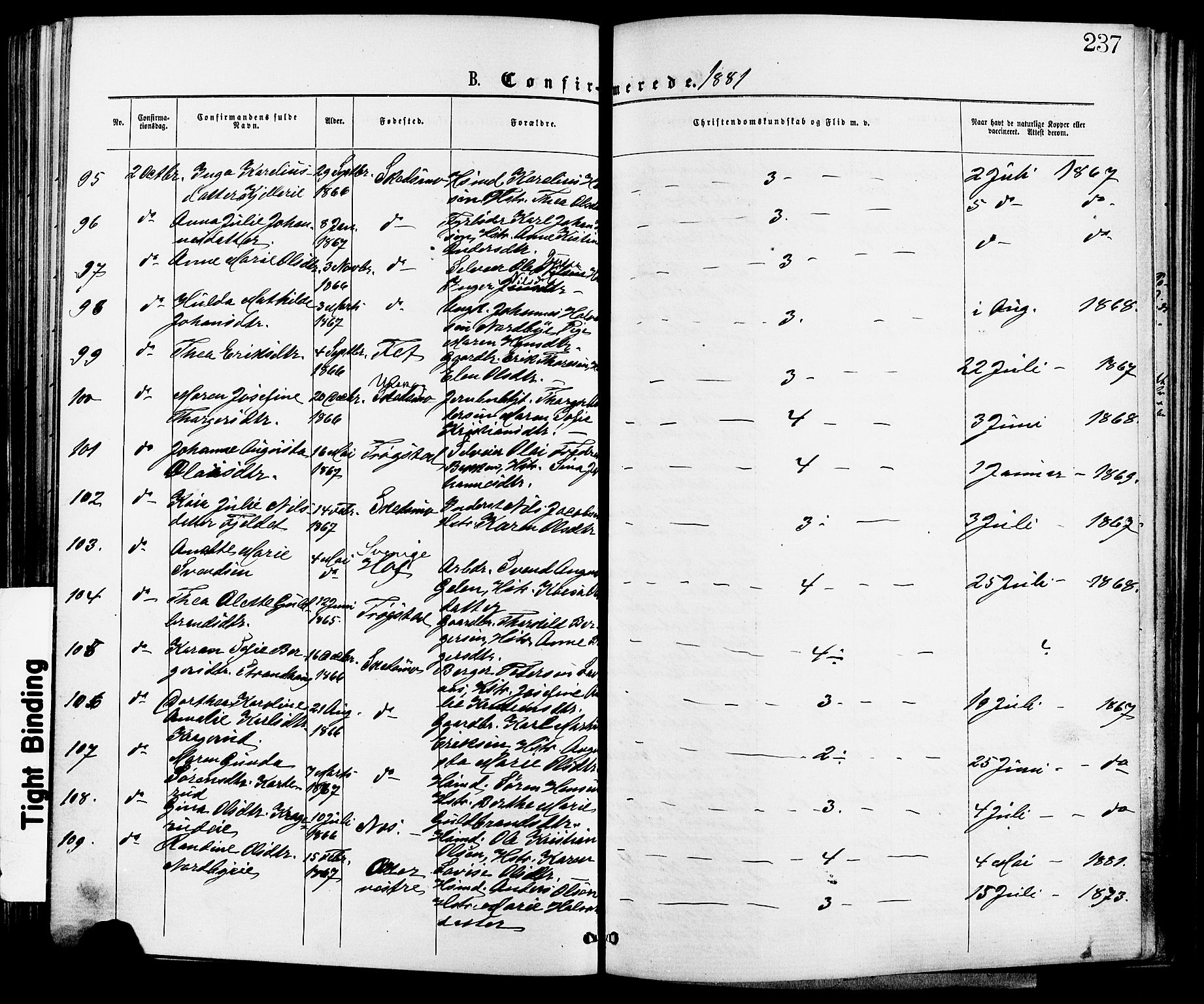 Skedsmo prestekontor Kirkebøker, AV/SAO-A-10033a/F/Fa/L0012: Parish register (official) no. I 12, 1876-1883, p. 237