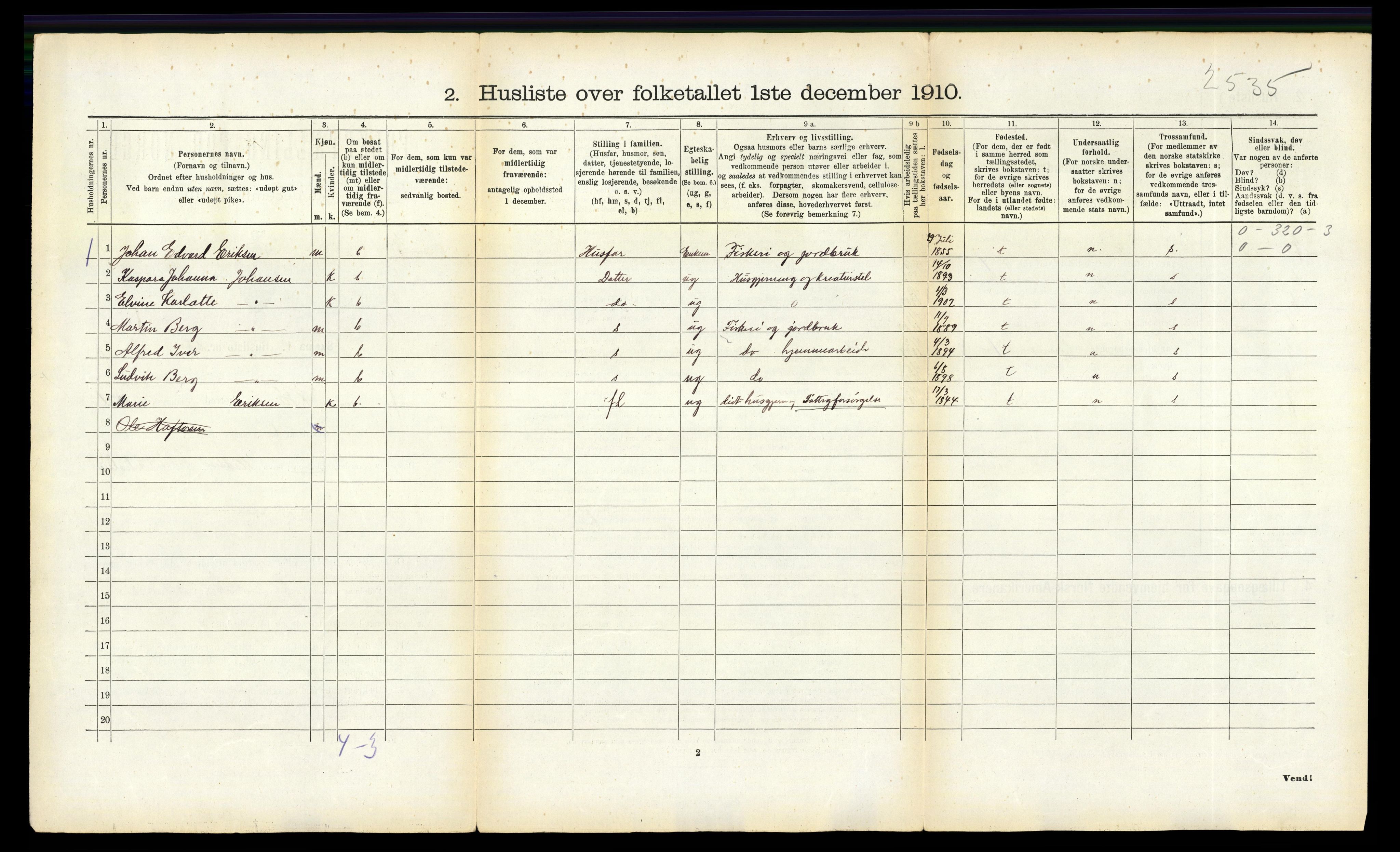 RA, 1910 census for Bø, 1910, p. 166