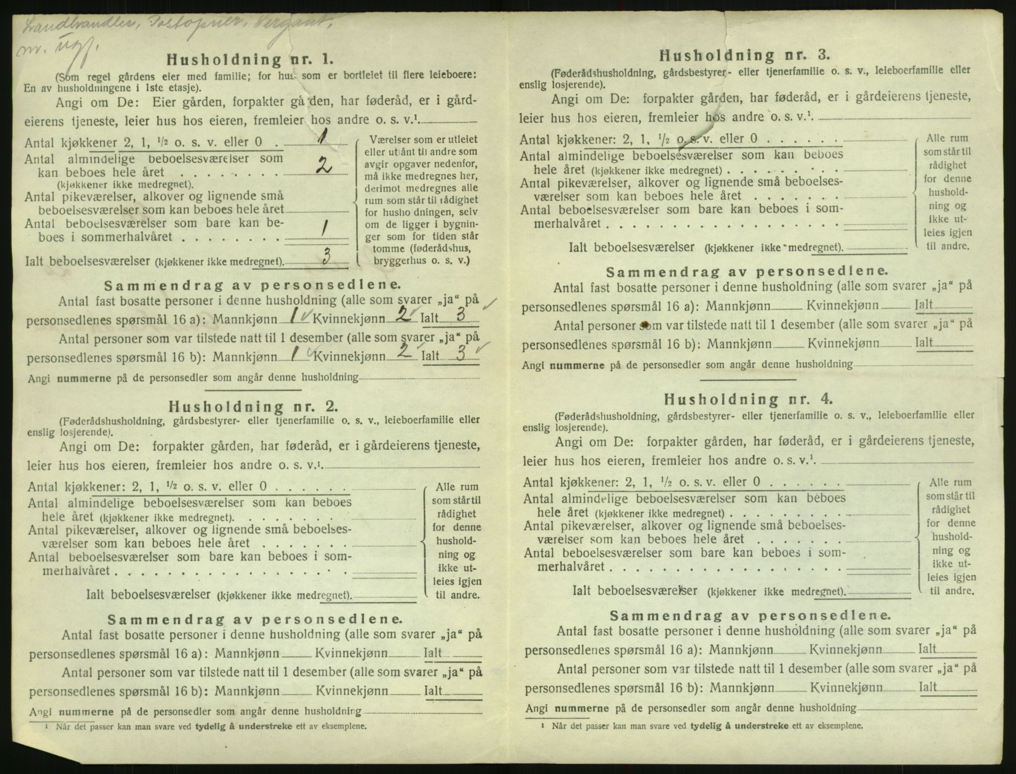 SAK, 1920 census for Øvrebø, 1920, p. 383