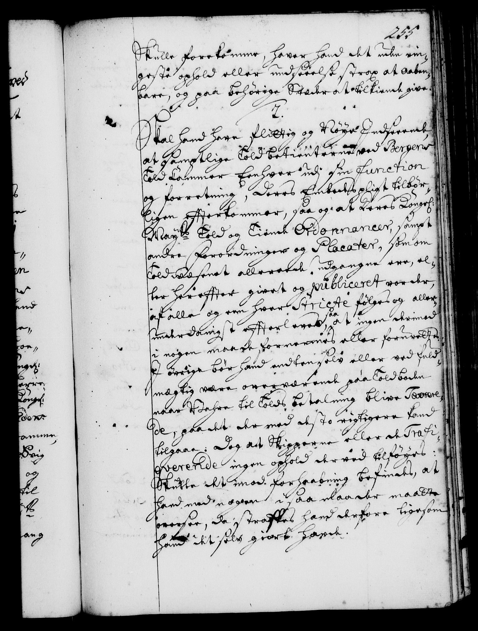 Rentekammeret, Kammerkanselliet, RA/EA-3111/G/Gg/Ggi/L0001: Norsk instruksjonsprotokoll med register (merket RK 53.34), 1720-1729, p. 255