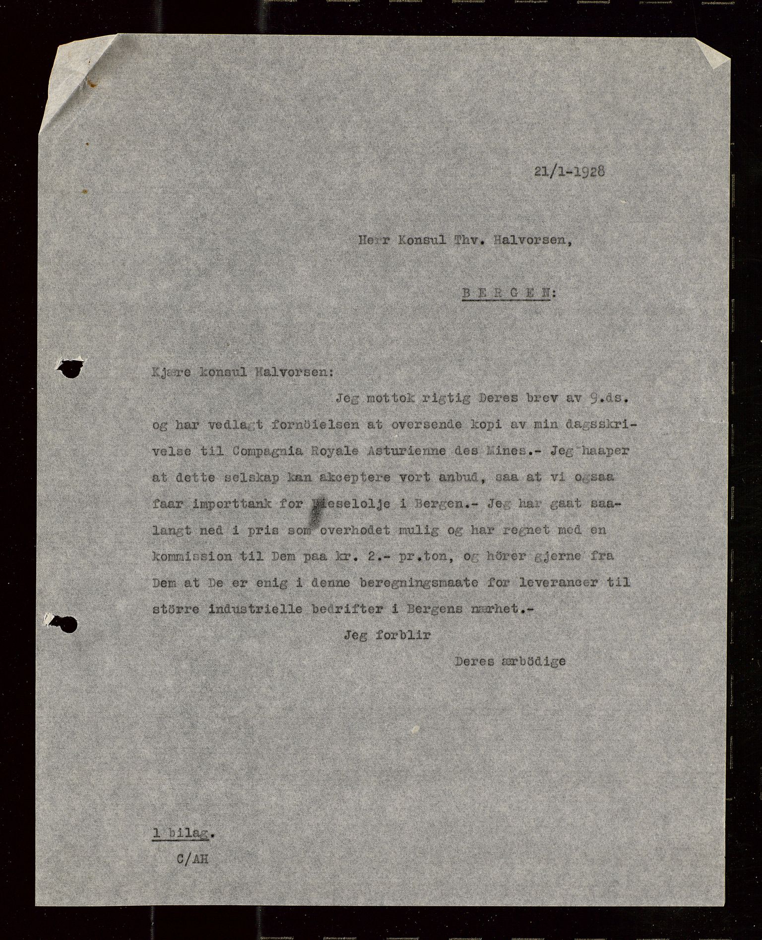 Pa 1521 - A/S Norske Shell, AV/SAST-A-101915/E/Ea/Eaa/L0015: Sjefskorrespondanse, 1928-1929, p. 115