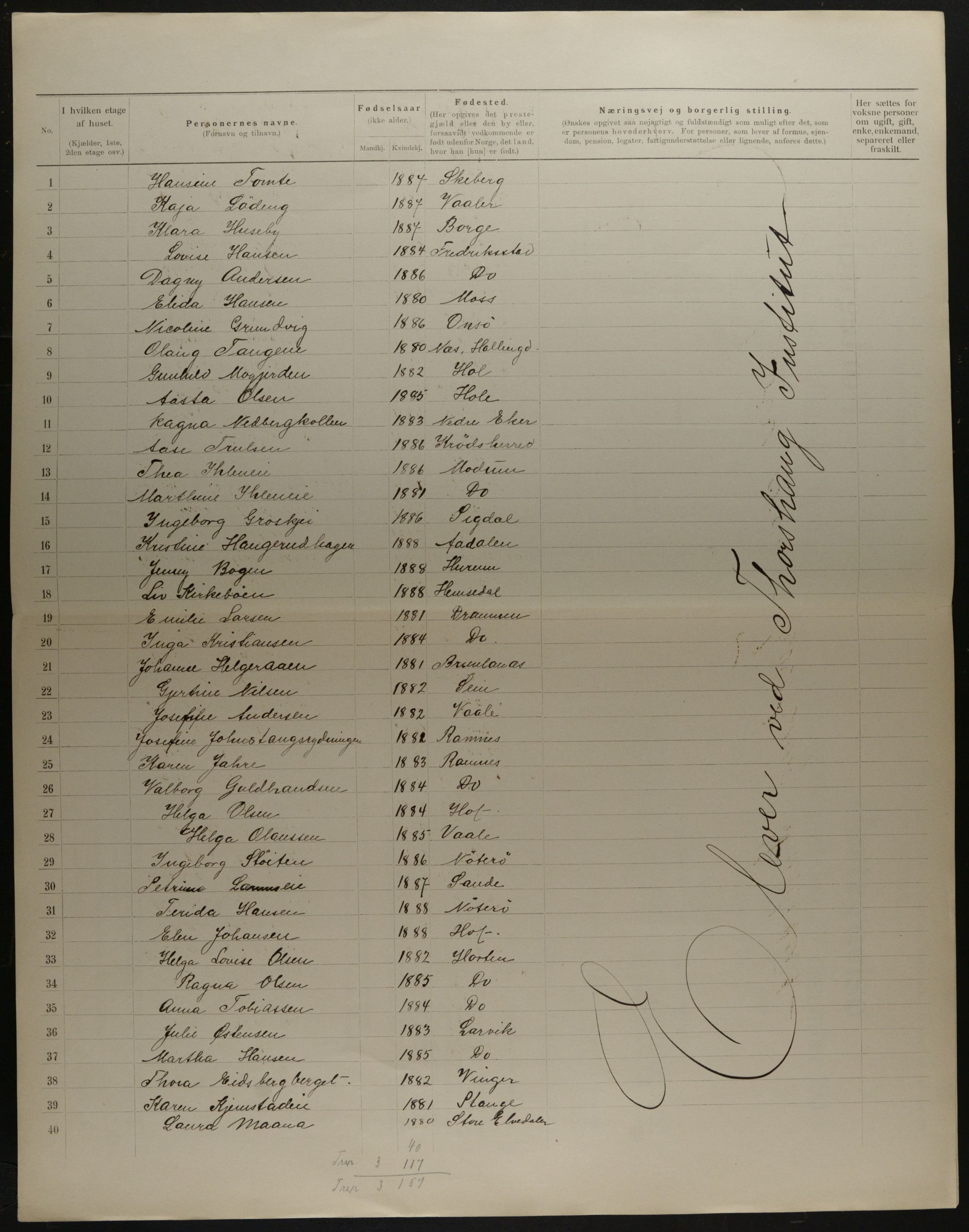 OBA, Municipal Census 1901 for Kristiania, 1901, p. 17656