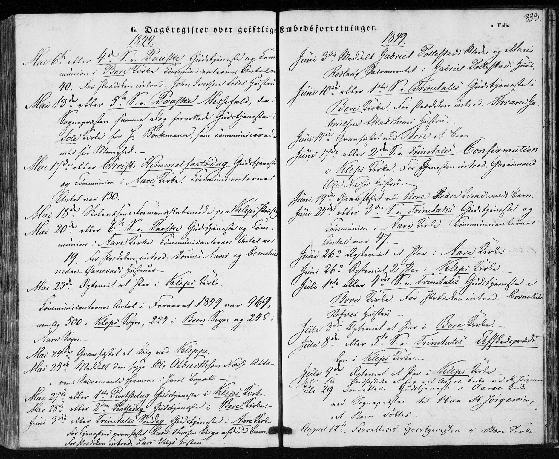 Klepp sokneprestkontor, AV/SAST-A-101803/001/3/30BA/L0004: Parish register (official) no. A 4, 1842-1852, p. 333