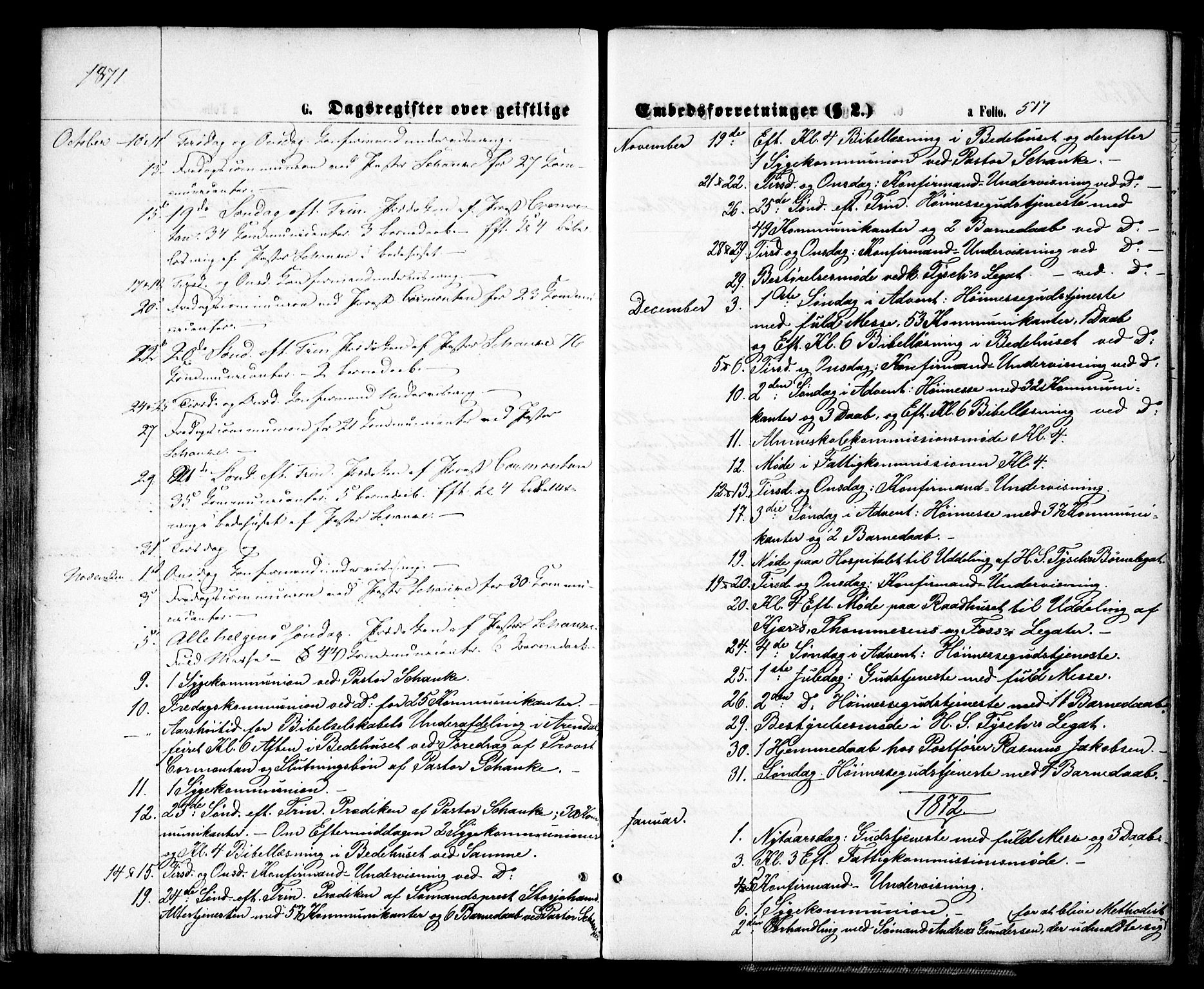 Arendal sokneprestkontor, Trefoldighet, SAK/1111-0040/F/Fa/L0007: Parish register (official) no. A 7, 1868-1878, p. 517