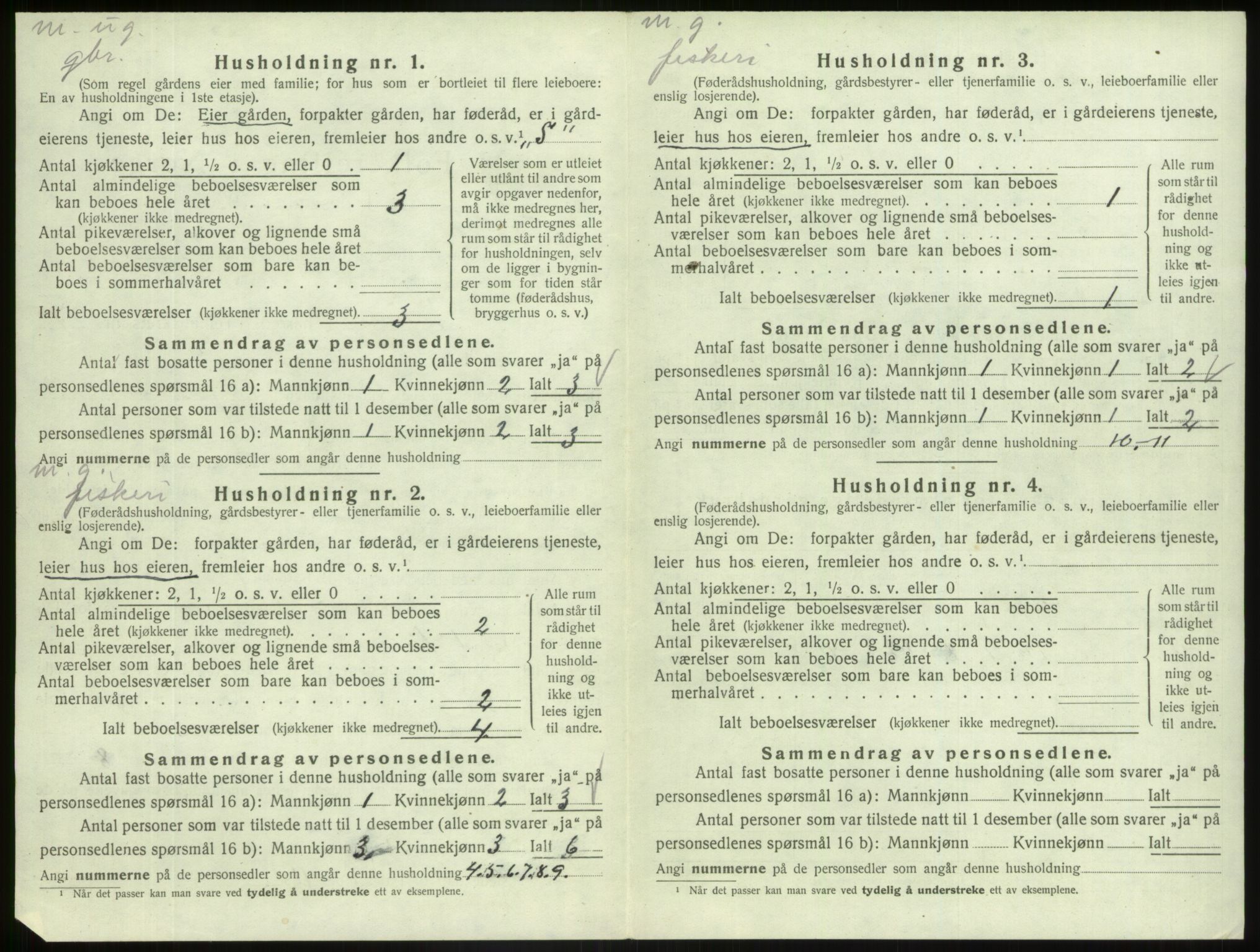 SAB, 1920 census for Askvoll, 1920, p. 913