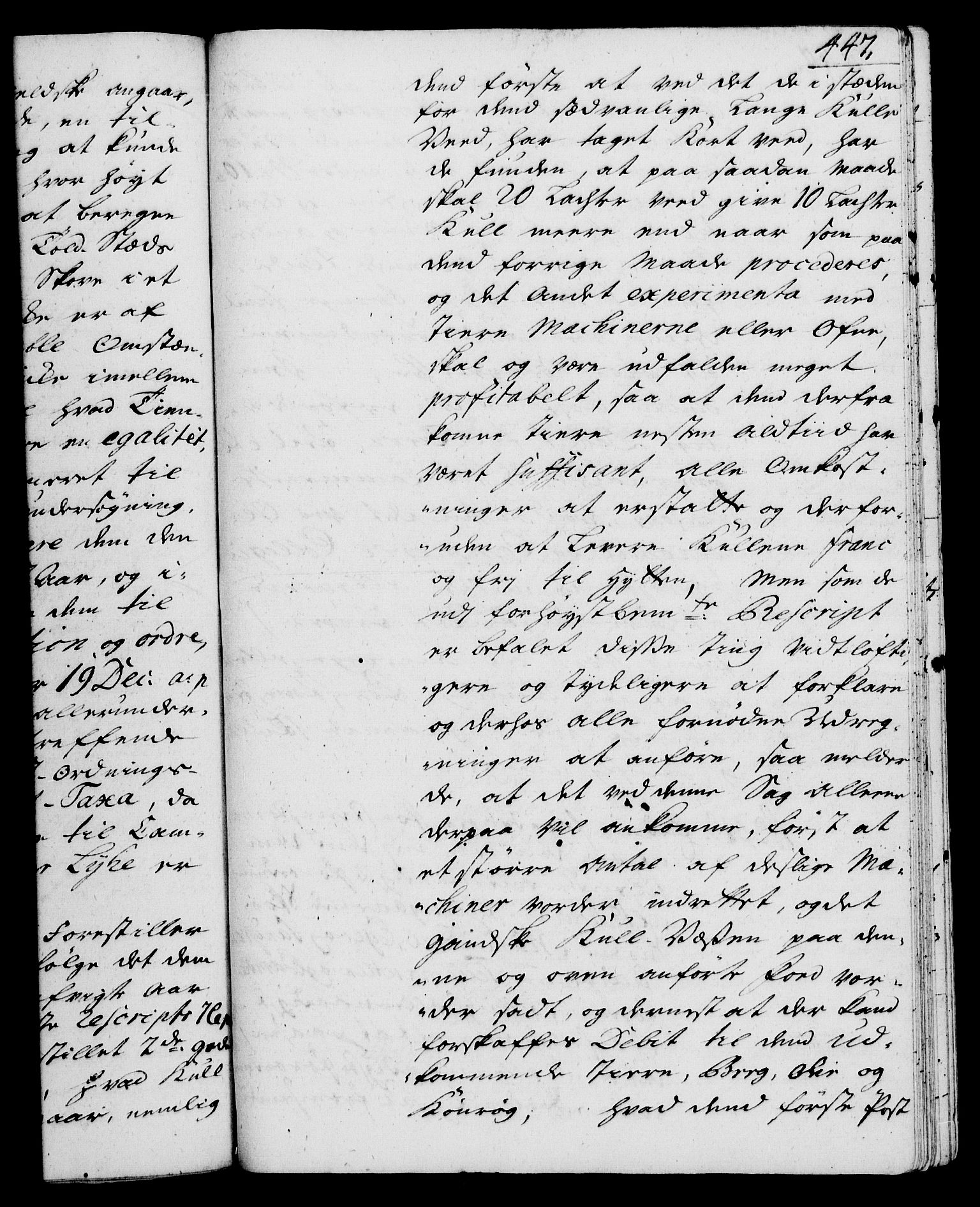 Rentekammeret, Kammerkanselliet, RA/EA-3111/G/Gh/Gha/L0020: Norsk ekstraktmemorialprotokoll (merket RK 53.65), 1738-1739, p. 447