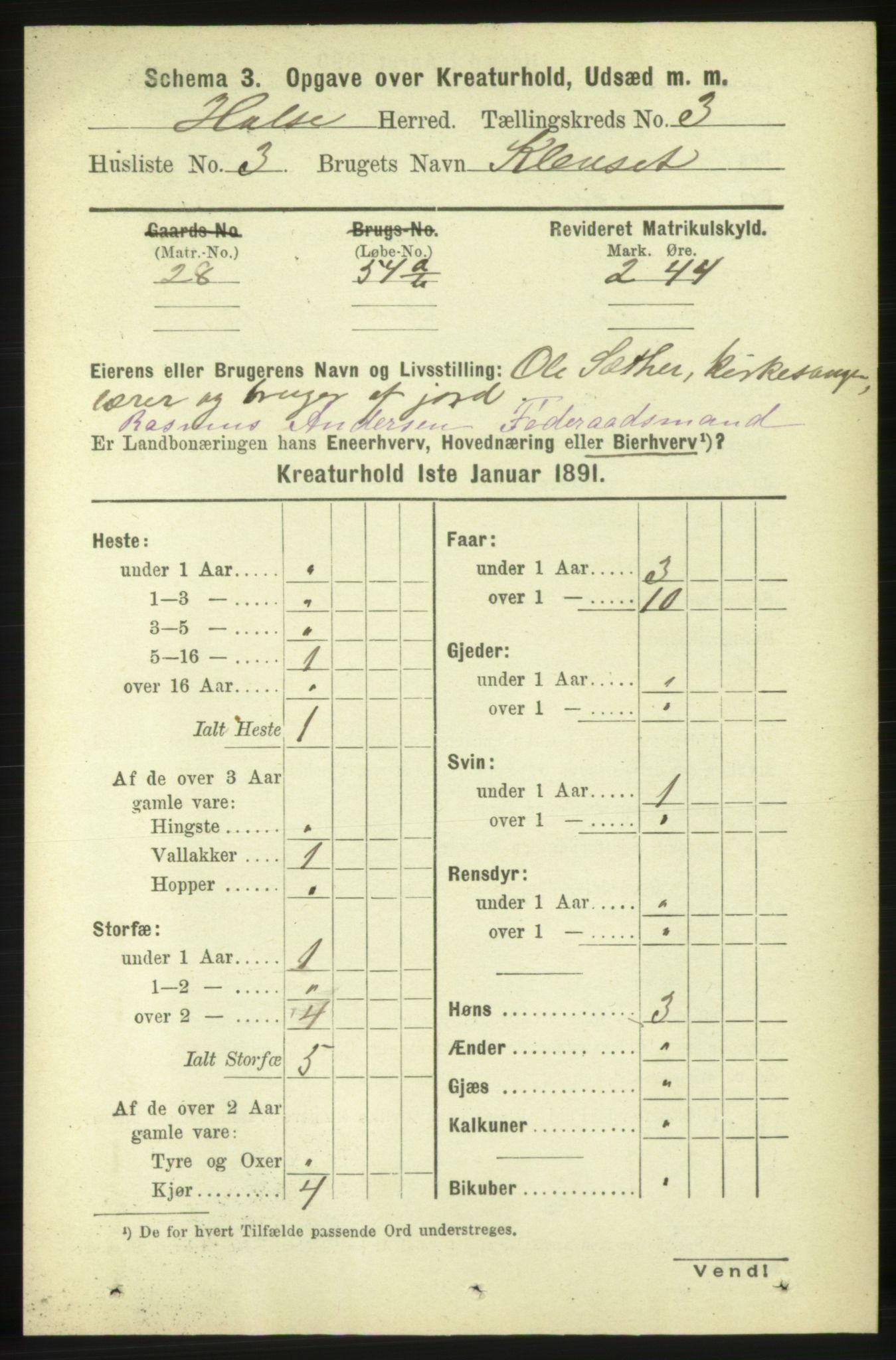 RA, 1891 census for 1571 Halsa, 1891, p. 1970