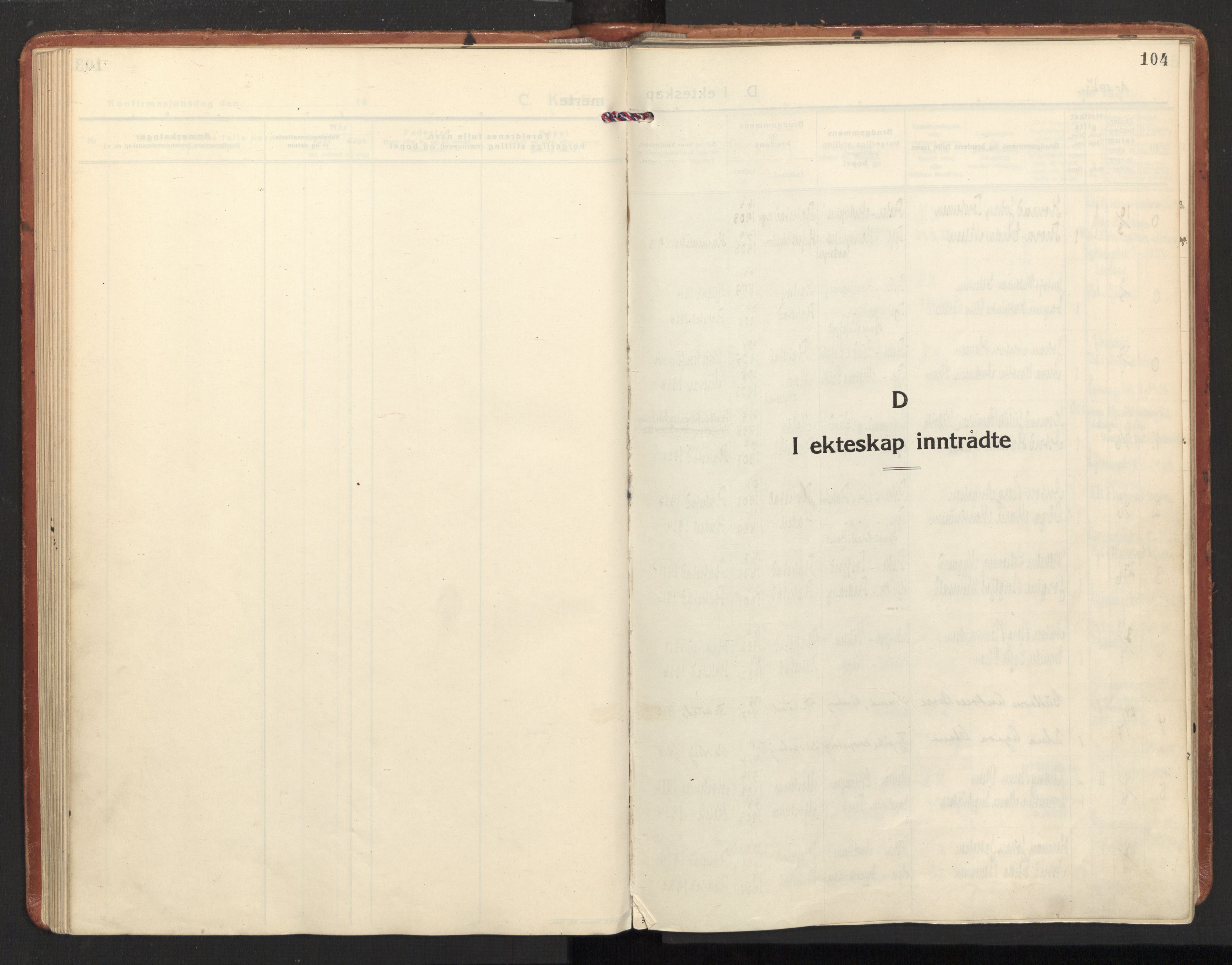 Ministerialprotokoller, klokkerbøker og fødselsregistre - Nordland, SAT/A-1459/885/L1211: Parish register (official) no. 885A11, 1927-1938, p. 104