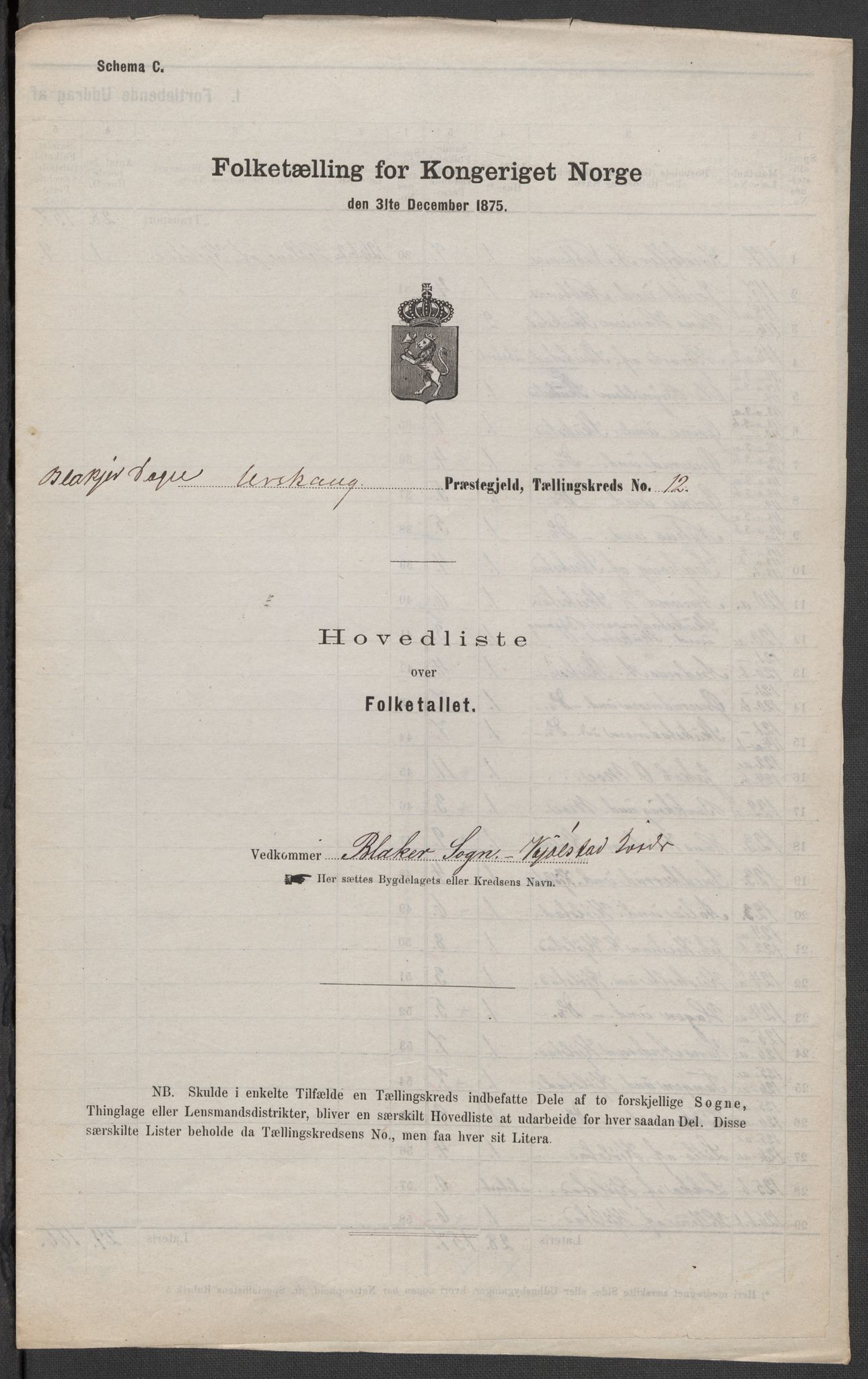 RA, 1875 census for 0224P Aurskog, 1875, p. 34
