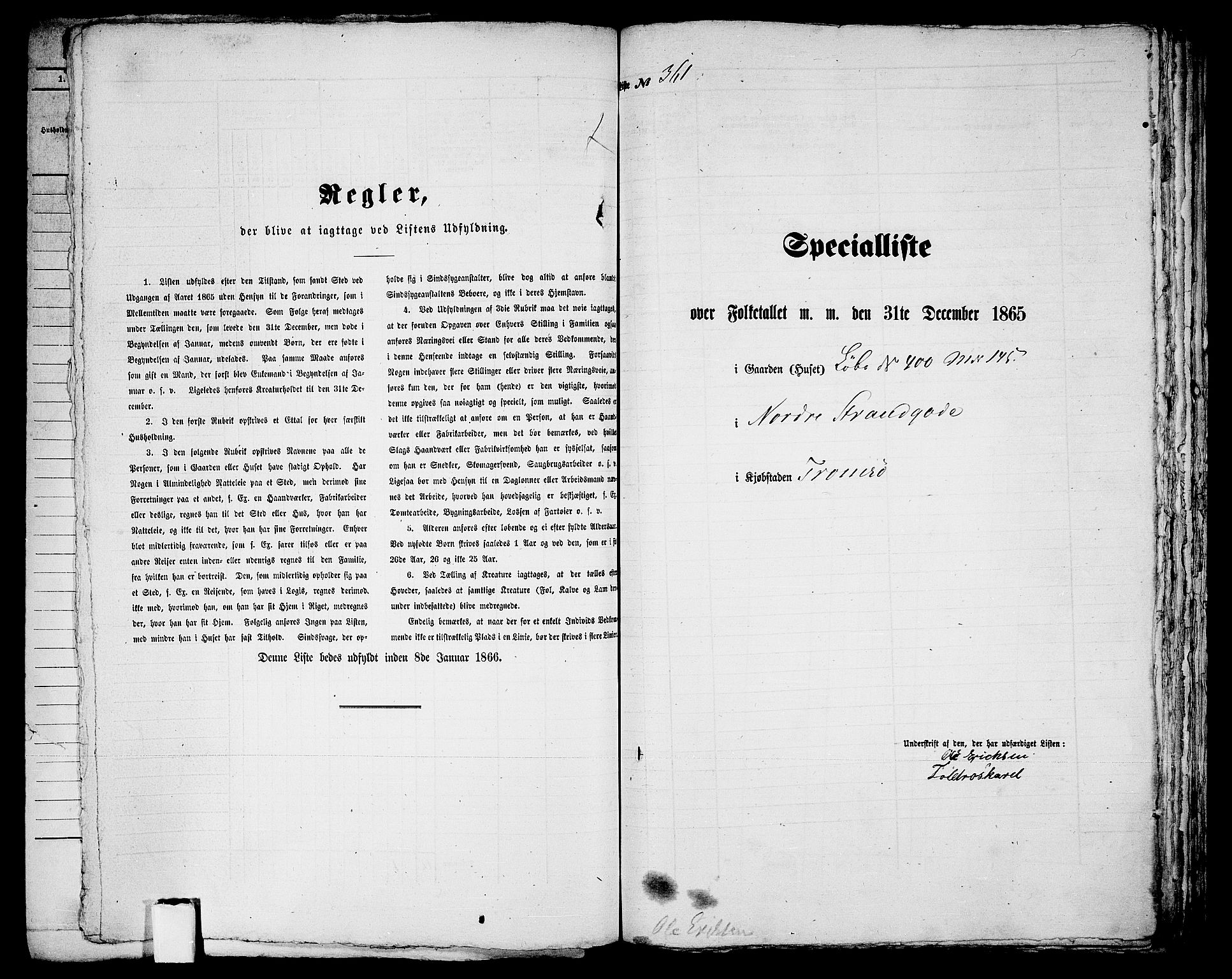 RA, 1865 census for Tromsø, 1865, p. 740