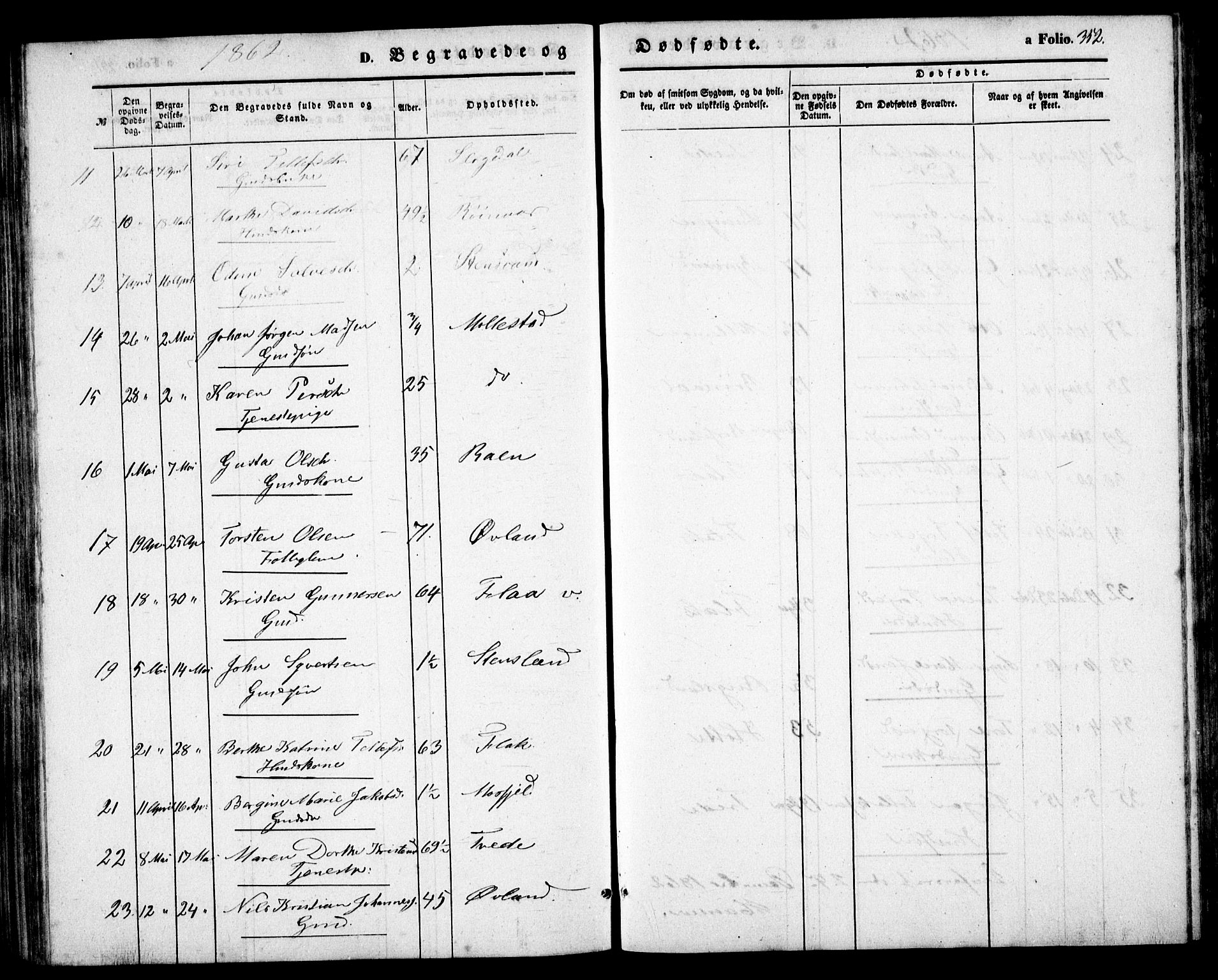 Birkenes sokneprestkontor, AV/SAK-1111-0004/F/Fb/L0002: Parish register (copy) no. B 2, 1849-1876, p. 352